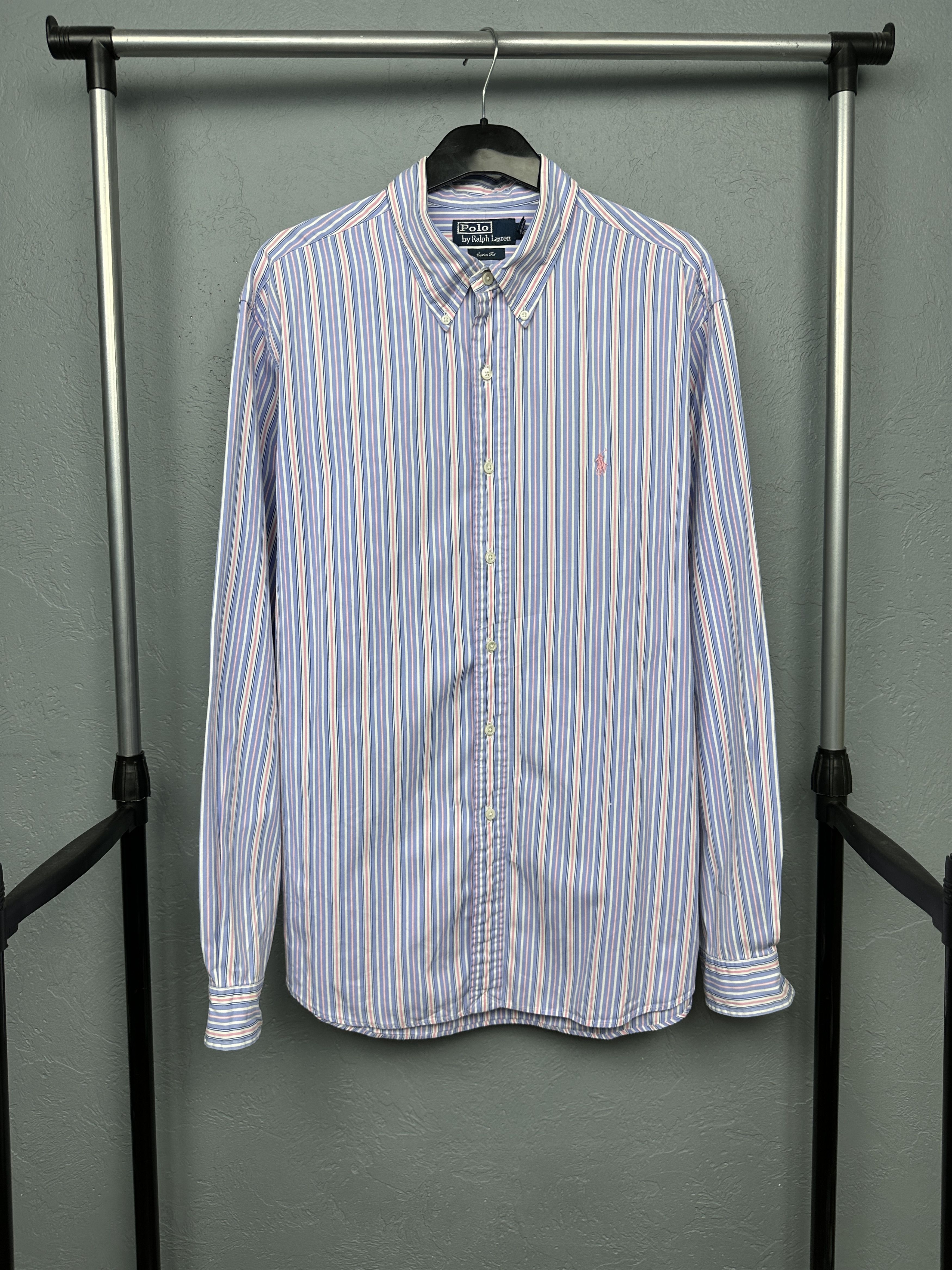 Ralph Lauren Polo Ralph Lauren Mens Long Sleeve Striped Shirt Size US XL / EU 56 / 4 - 1 Thumbnail