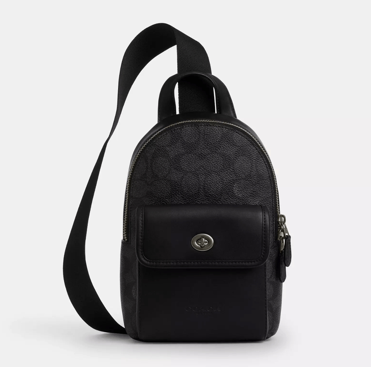 Coach Small Turnlock Sling Pack In Signature Canvas CAJ29 Size ONE SIZE - 3 Thumbnail