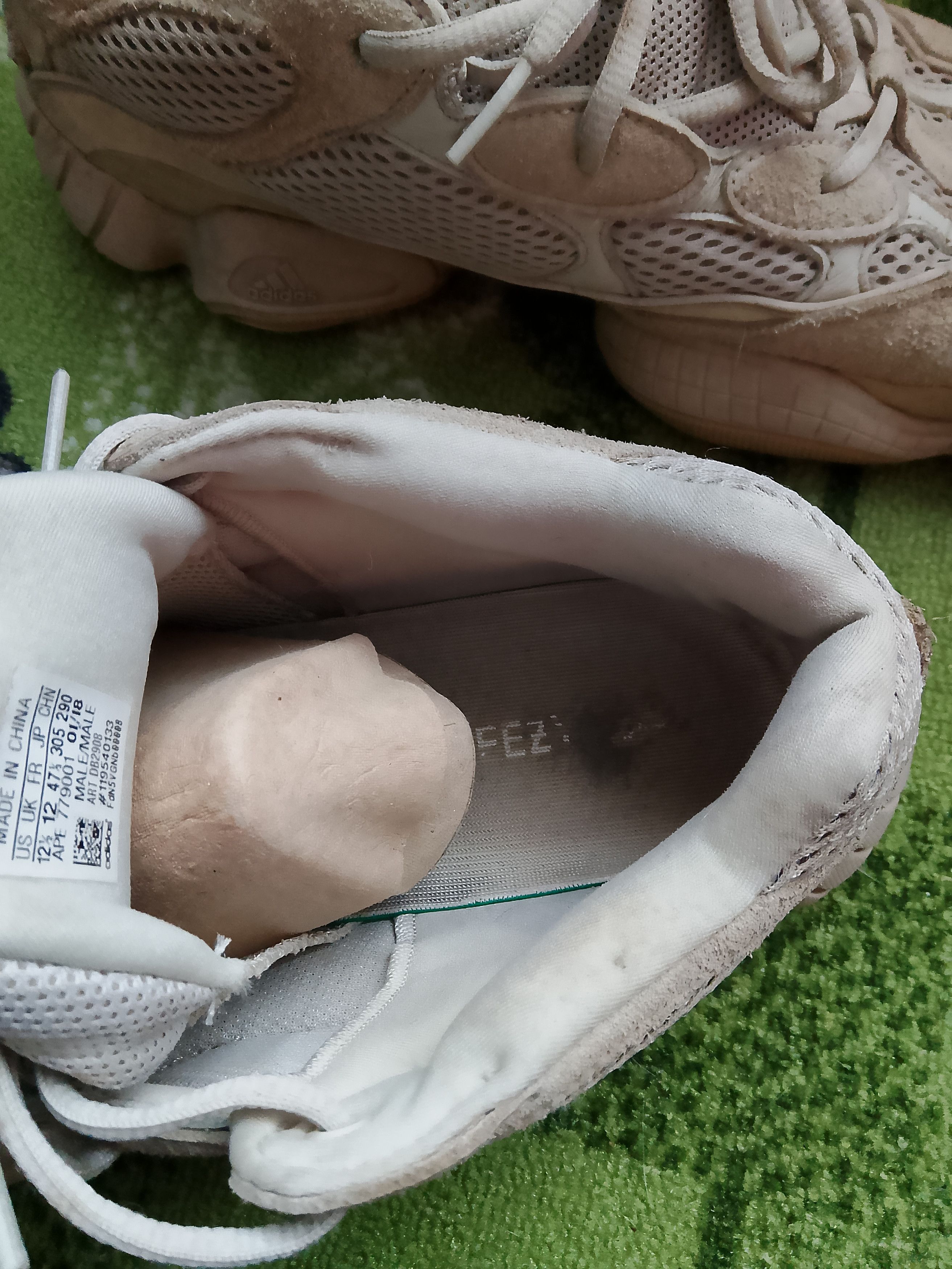 Adidas × Kanye West Yeezy boost 500 blush Size US 12.5 / EU 45-46 - 6 Thumbnail