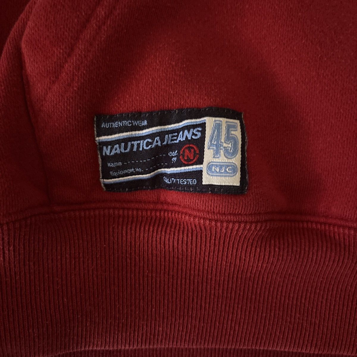 Nautica Nautica hoodie sweatshirt y2k size medium red Size US M / EU 48-50 / 2 - 3 Thumbnail