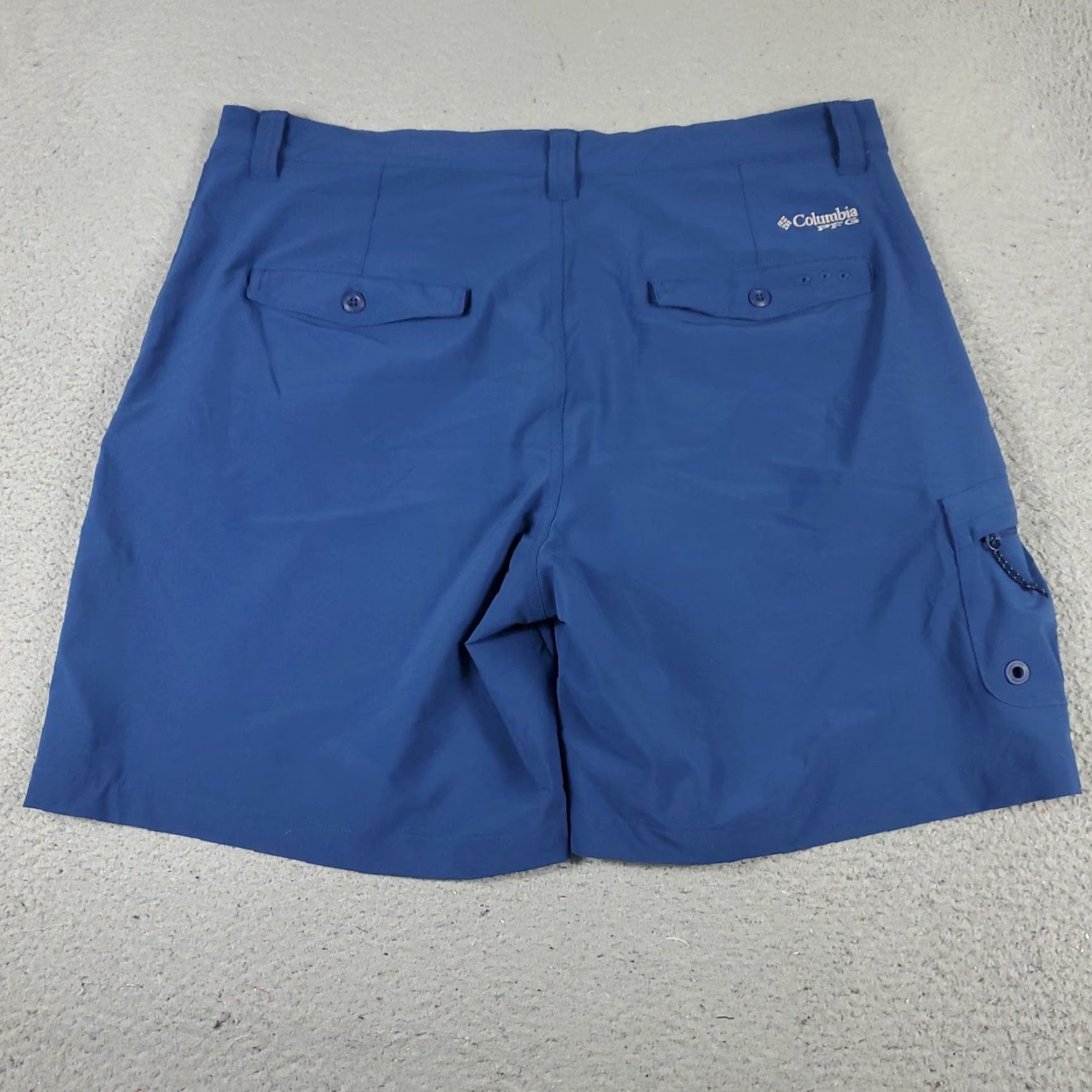 Vintage Columbia Mens Blue Chino Shorts Size 38 Big & Tall Flat Front Cotton Blend Mens Size US 38 / EU 54 - 7 Thumbnail