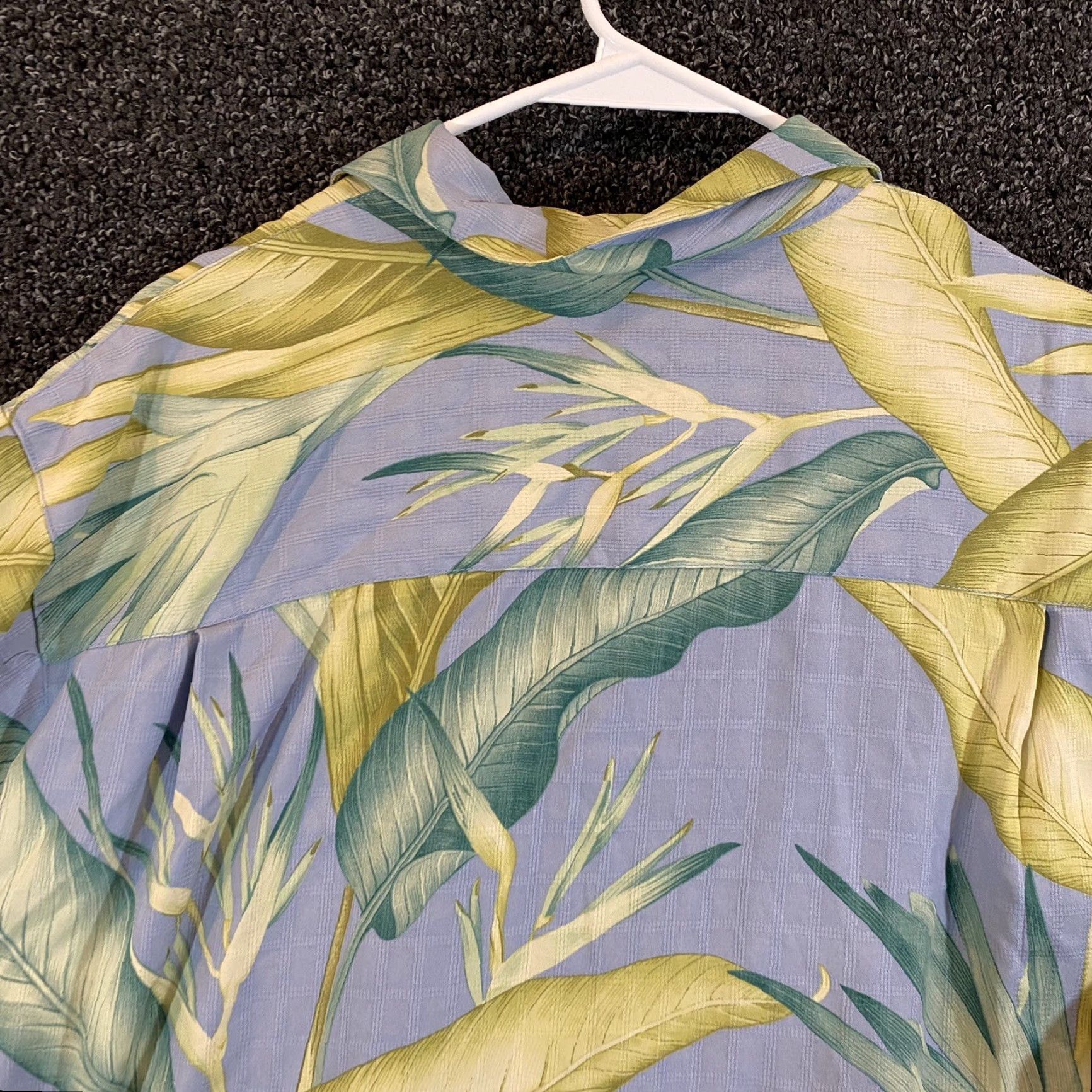 Tommy Bahama VINTAGE Tommy Bahama Men's Shirt Casual Short Sleeve Size M Blue Fern Floral Silk Hawaiian Button Up Size US M / EU 48-50 / 2 - 8 Thumbnail