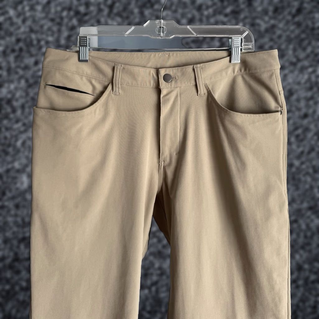 Lululemon Lululemon ABC Pant Classic Fit 33” Inseam Khaki Beige 34 Adult Regular Beige Pants Size US 34 / EU 50 - 1 Thumbnail