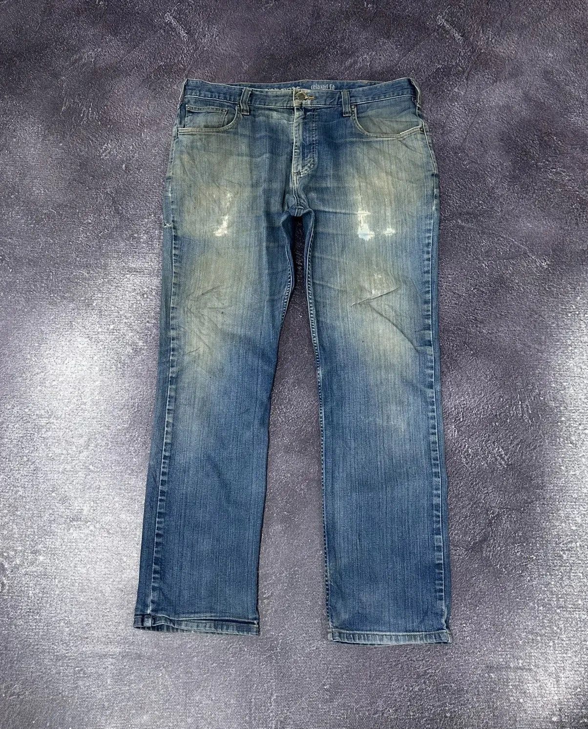 Carhartt × Vintage Vintage Carhartt Relaxed Fit Denim Faded Blue Work Jeans Size US 38 / EU 54 - 2 Thumbnail