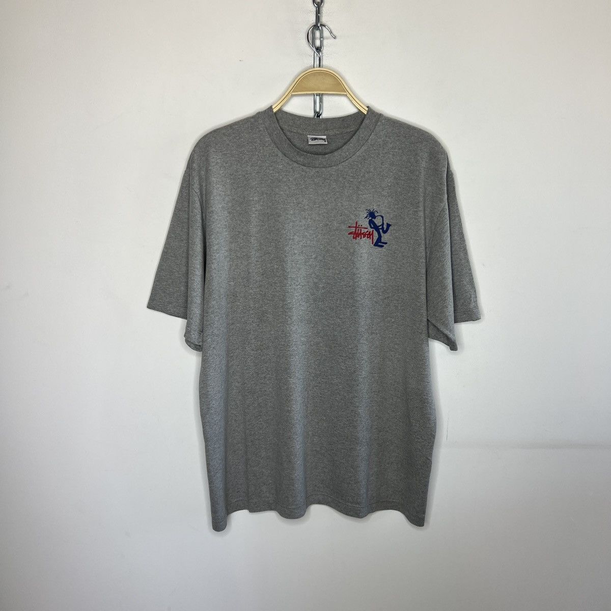 Stussy × Vintage 90s vintage Stussy Sax Man small front big back logo Size US L / EU 52-54 / 3 - 2 Thumbnail