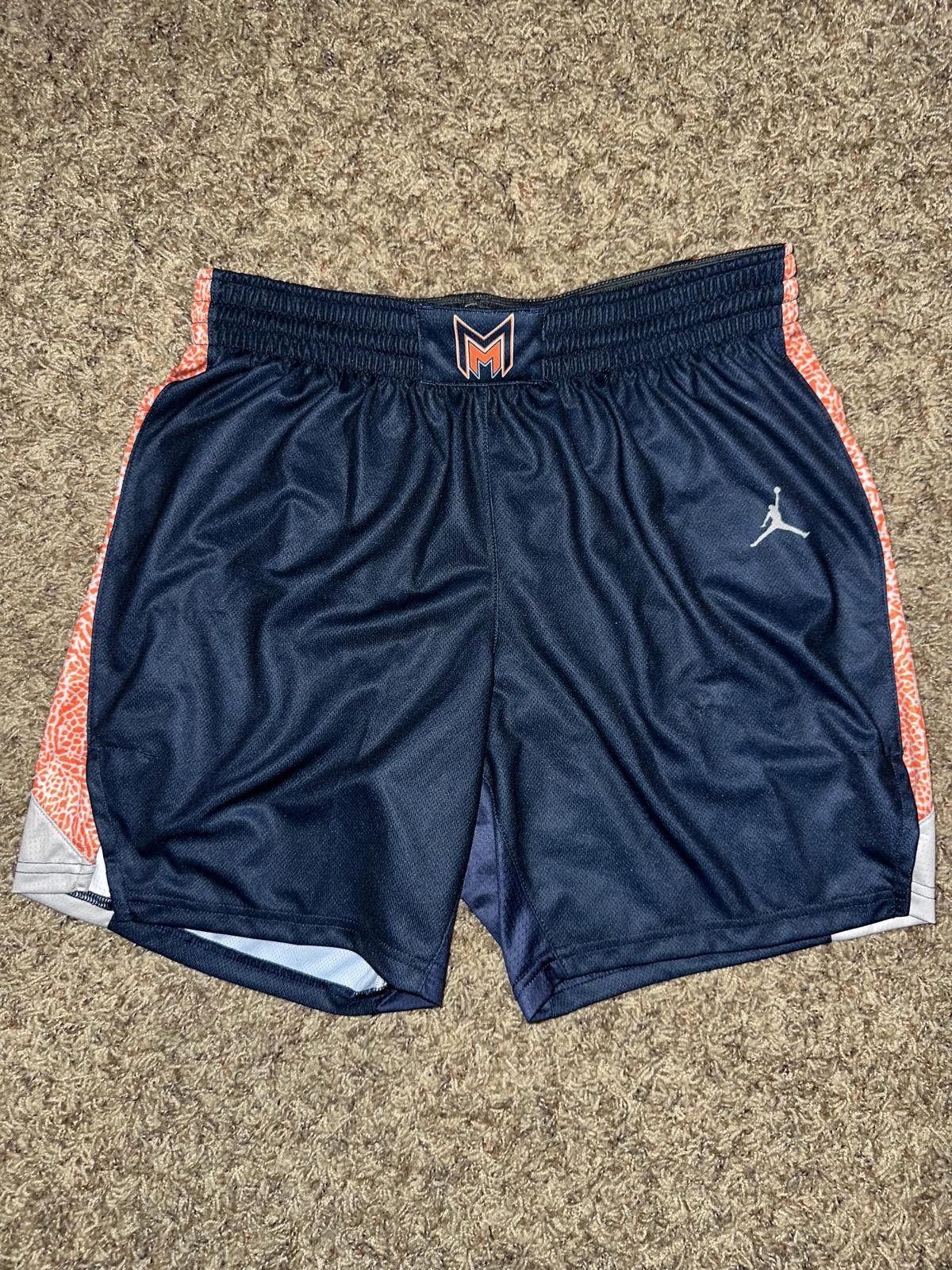 Designer Jordan Mens Mitchell HS Athletics Navy 2022/23 Statement Edition Shorts Sample Size US 32 / EU 48 - 1 Thumbnail