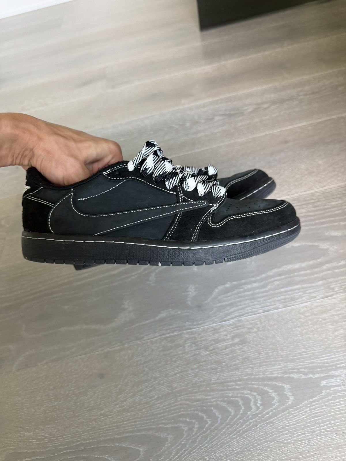 Nike Jordan 1 Retro Low OG SP Travis Scott Black Phantom Size US 9.5 / EU 42-43 - 15 Thumbnail