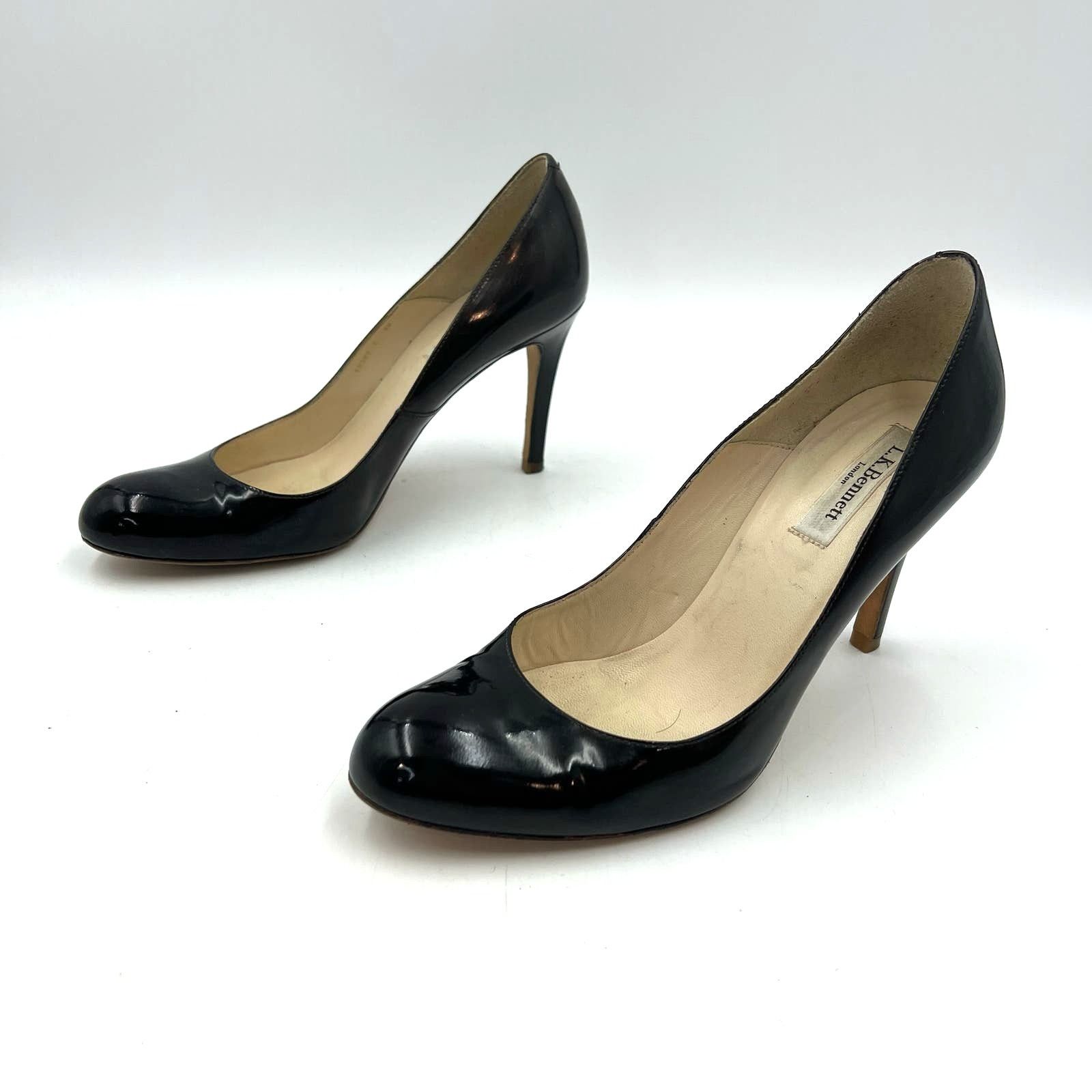 LK Bennett LK Bennett Shilo Patent Leather Court Shoes Stiletto Heels Size US 8 / IT 38 - 8 Thumbnail