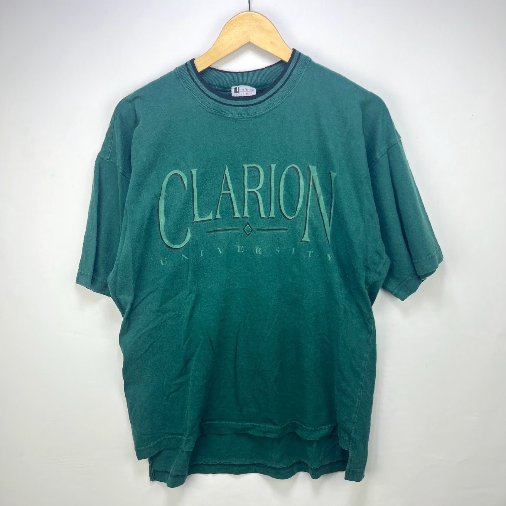 Vintage VINTAGE 90s Clarion University T Shirt Media Made in USA M Green Mens Shirt 90s Decade - clarion university/90s theme - Vintage Size US M / EU 48-50 / 2 - 2 Thumbnail