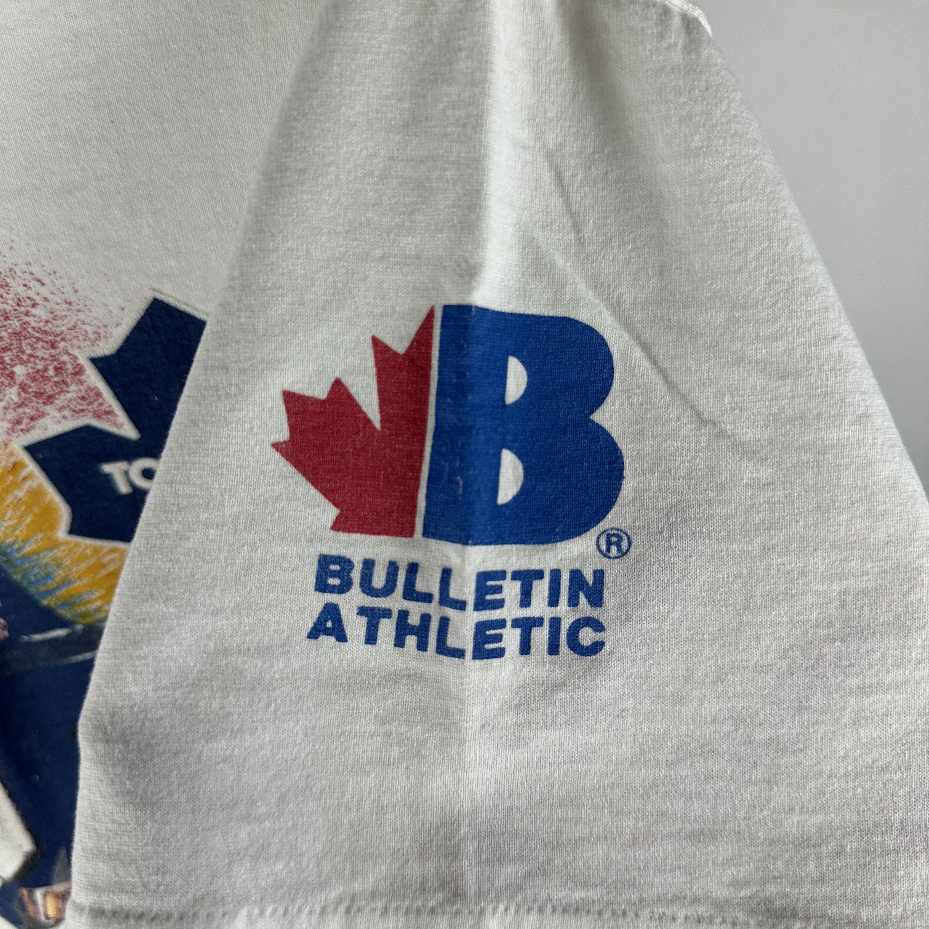 Vintage 1993 Toronto Maple Leafs Bulletin Athletic NHL AOP Tee Size US L / EU 52-54 / 3 - 9 Thumbnail