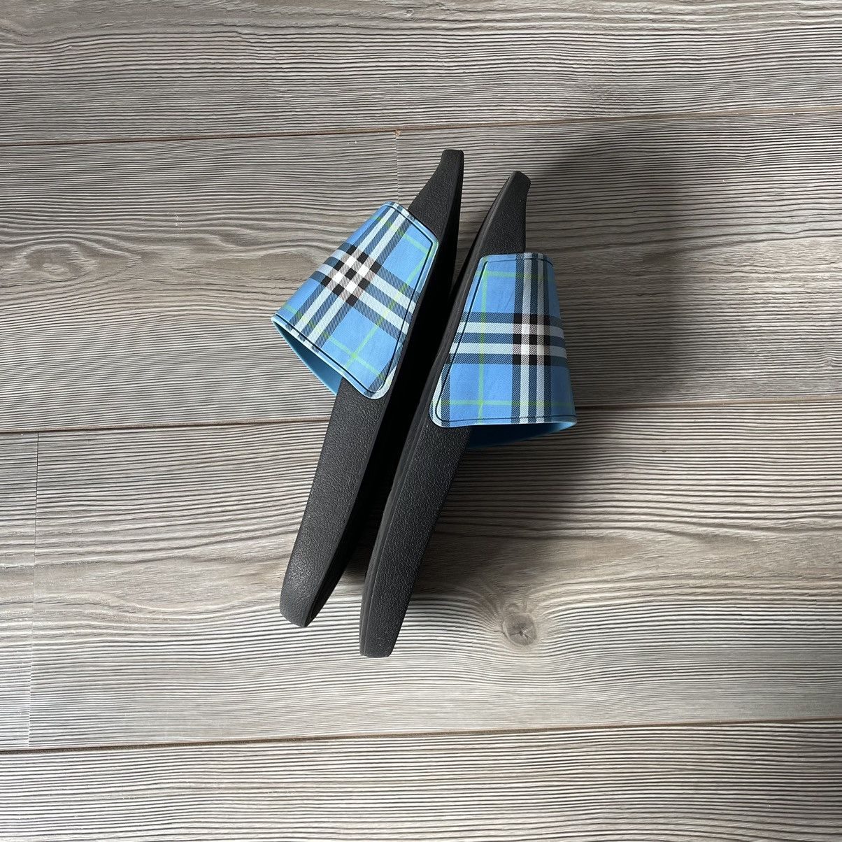 Burberry Burberry Furley Blue Nova Check Slides / Sandals / Slippers Size US 9 / EU 42 - 10 Thumbnail