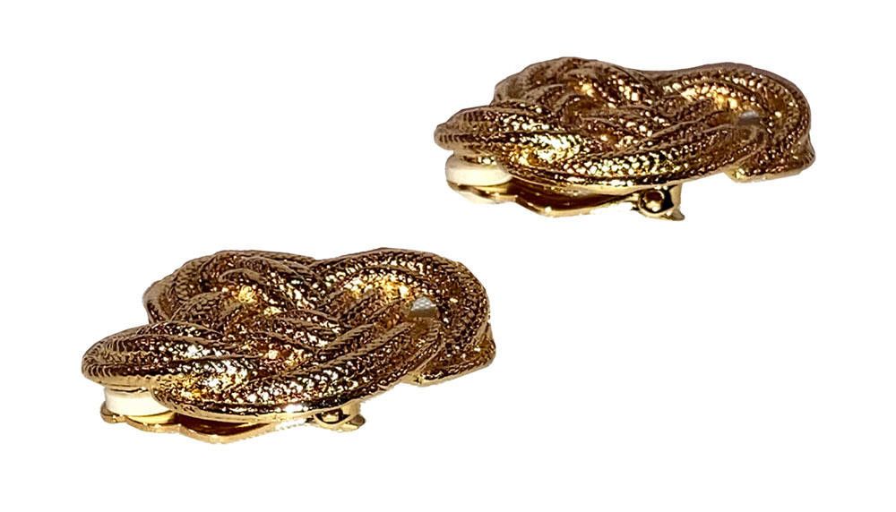 Givenchy Givenchy Interlocking Rope Goldtone Earrings Size ONE SIZE - 3 Thumbnail