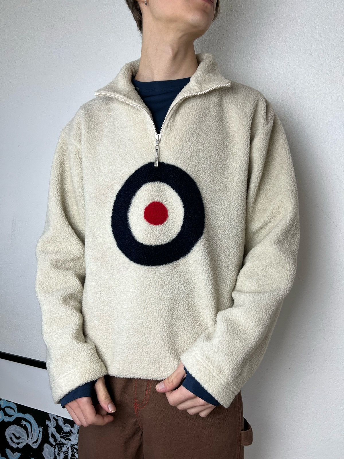 JNCO × Japanese Brand Lambretta vintage Baggy fleece Big logo Drill Streetwear Y2K Size US L / EU 52-54 / 3 - 10 Thumbnail