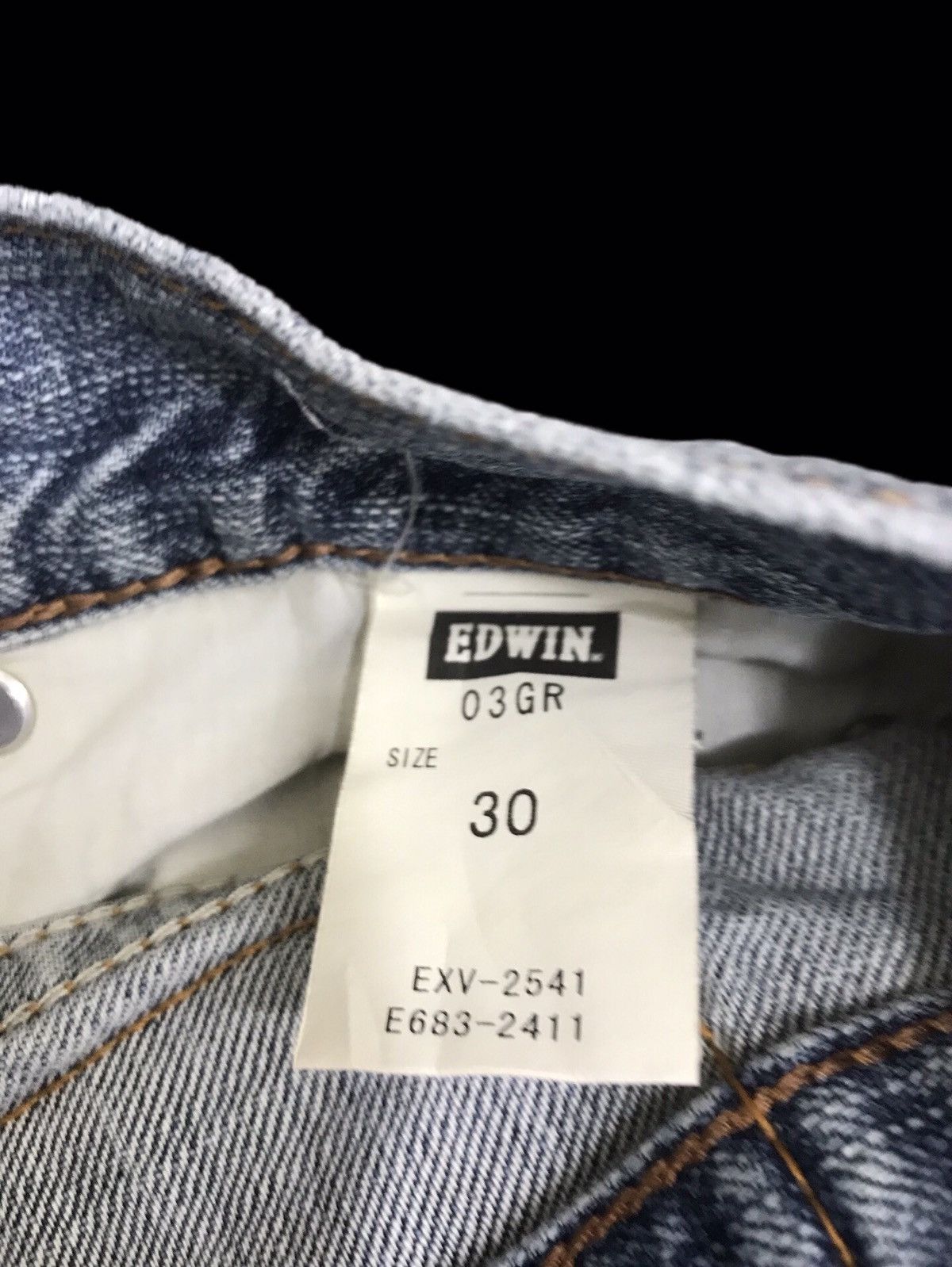 Edwin Gold Rush Edwin Medium Wash Distressed Denim F128 Size US 33 - 14 Thumbnail