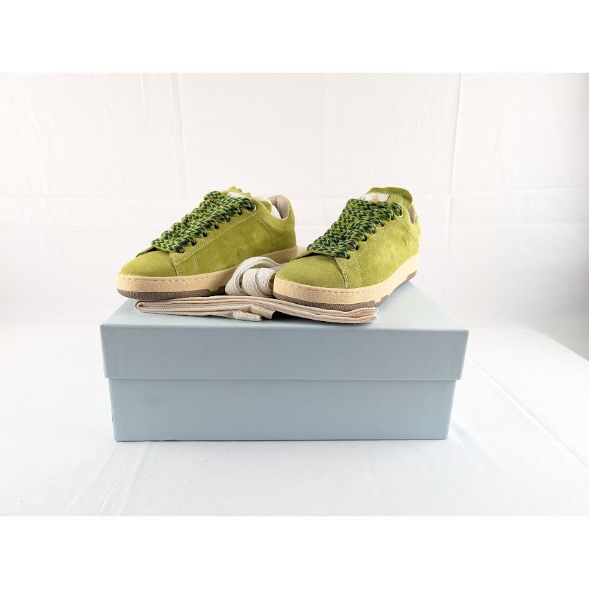 Lanvin o1rshd1 Lite Curb Low Top Sneakers in Asinth Green Size US 9 / EU 42 - 14 Thumbnail
