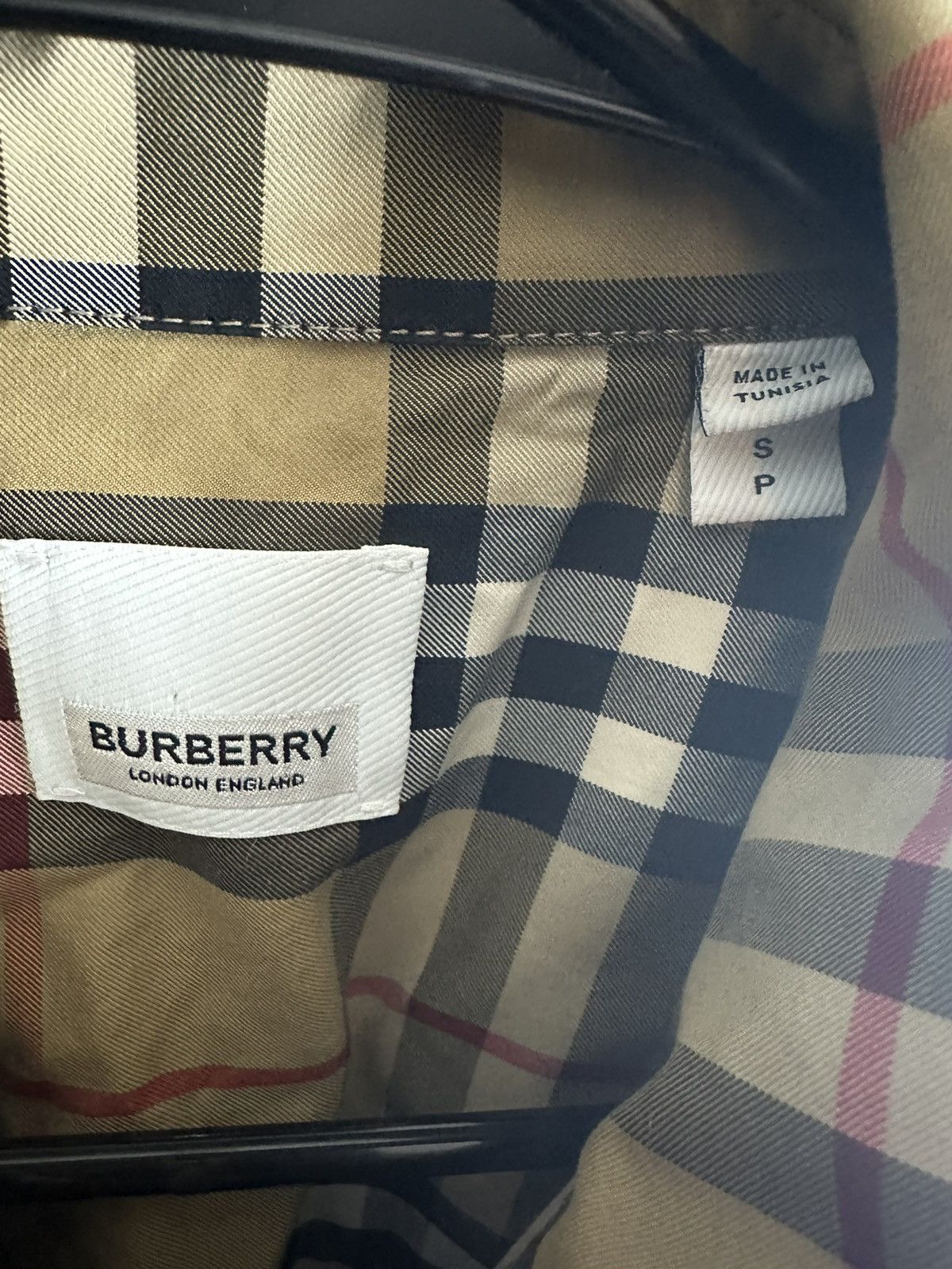 Burberry Checked Burberry Light Jacket Red Lettering Size Small Size US S / EU 44-46 / 1 - 4 Thumbnail