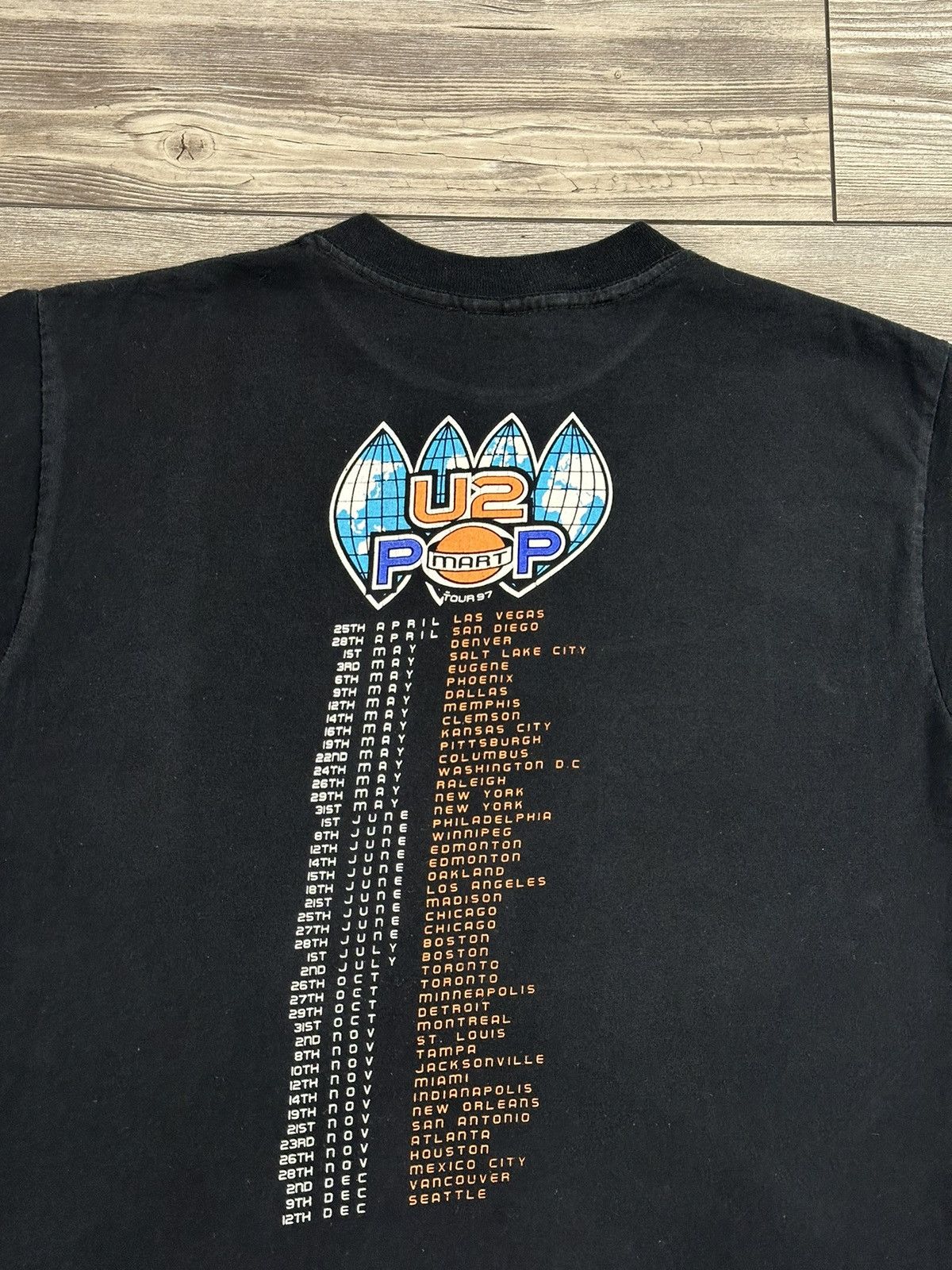 Band Tees Vintage 90’s U2 Pop Mart Tour T Shirt Size US M / EU 48-50 / 2 - 4 Thumbnail