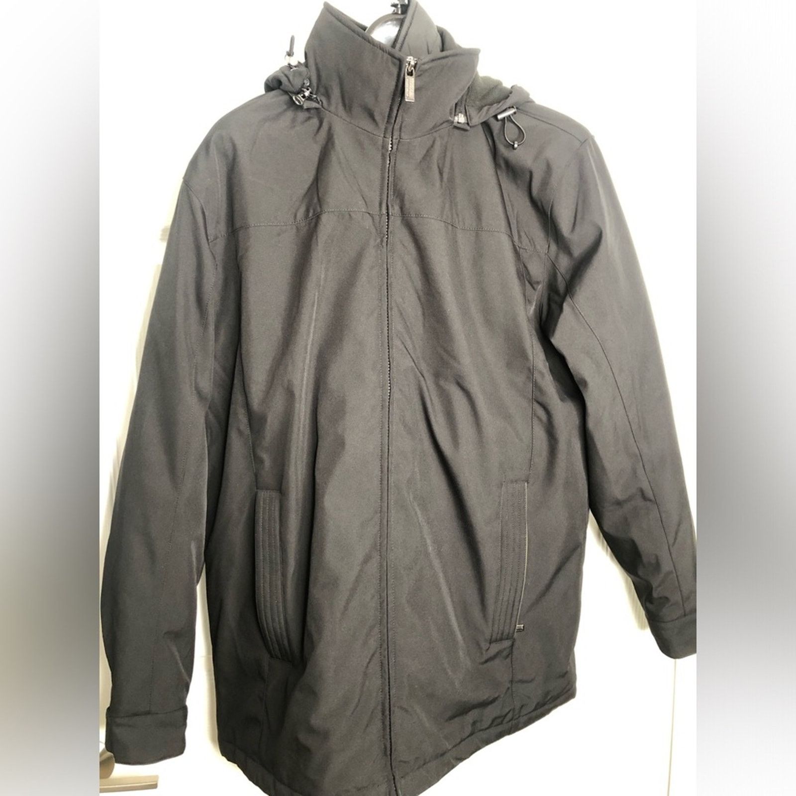 Weatherproof WEATHERPROOF Men’s Medium Black Hooded Double Zip Parka Size US M / EU 48-50 / 2 - 1 Thumbnail