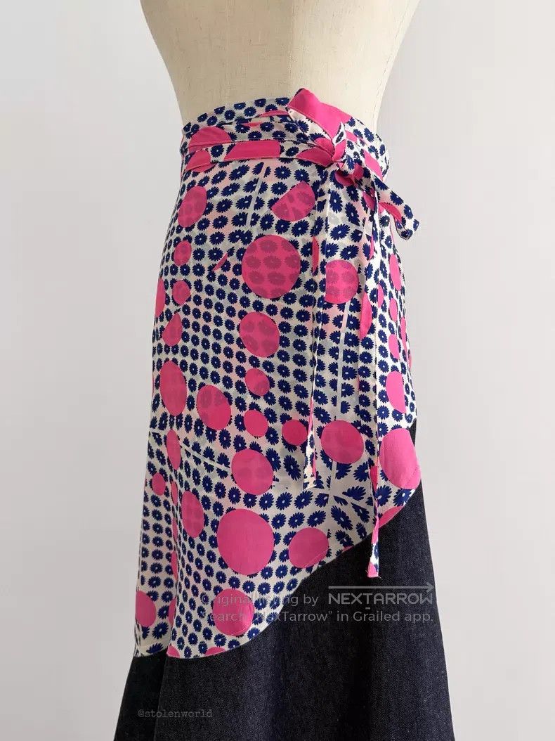 Comme des Garcons Comme Des Garcons size F Polka Dot Patchwork Wrap Skirt Size 23" - 6 Thumbnail
