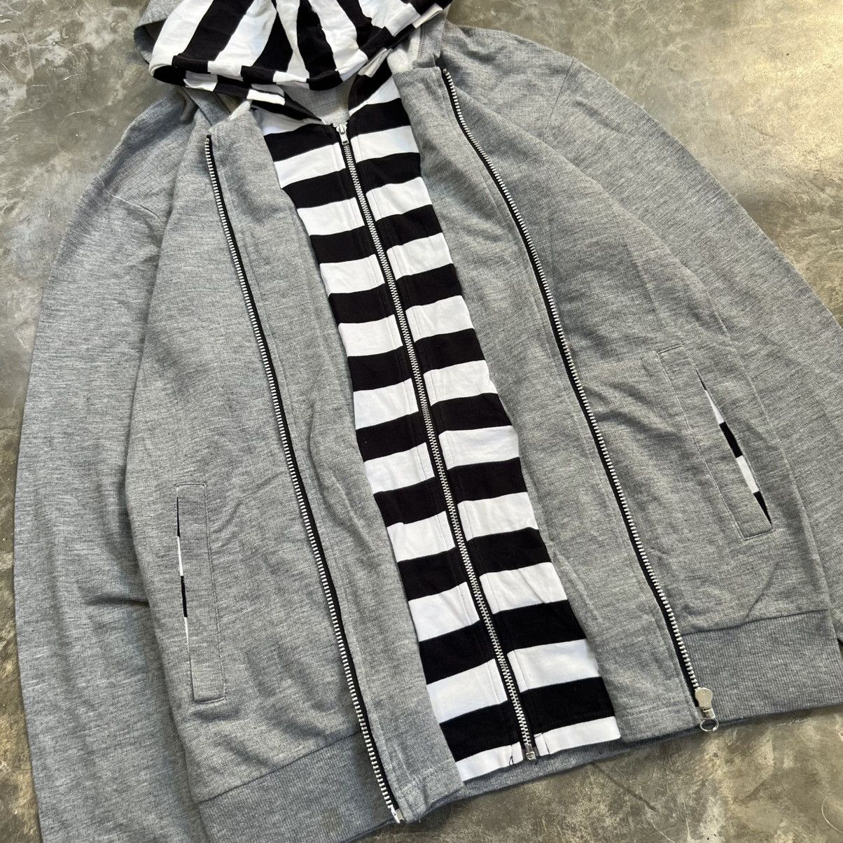 Comme Ca Ism Comme ca ism Punk Style Zip up Double Hoodie Size US M / EU 48-50 / 2 - 3 Thumbnail