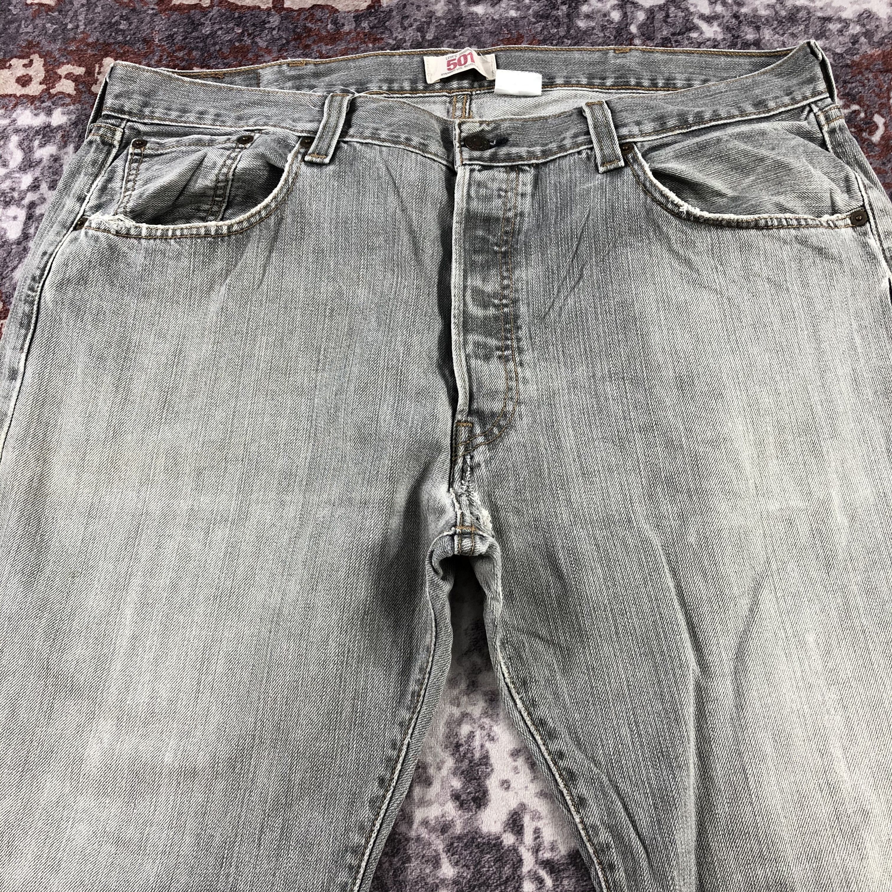 Levi's × Vintage Faded Black Levis 501 Jeans-JM2921 Size US 39 - 3 Thumbnail