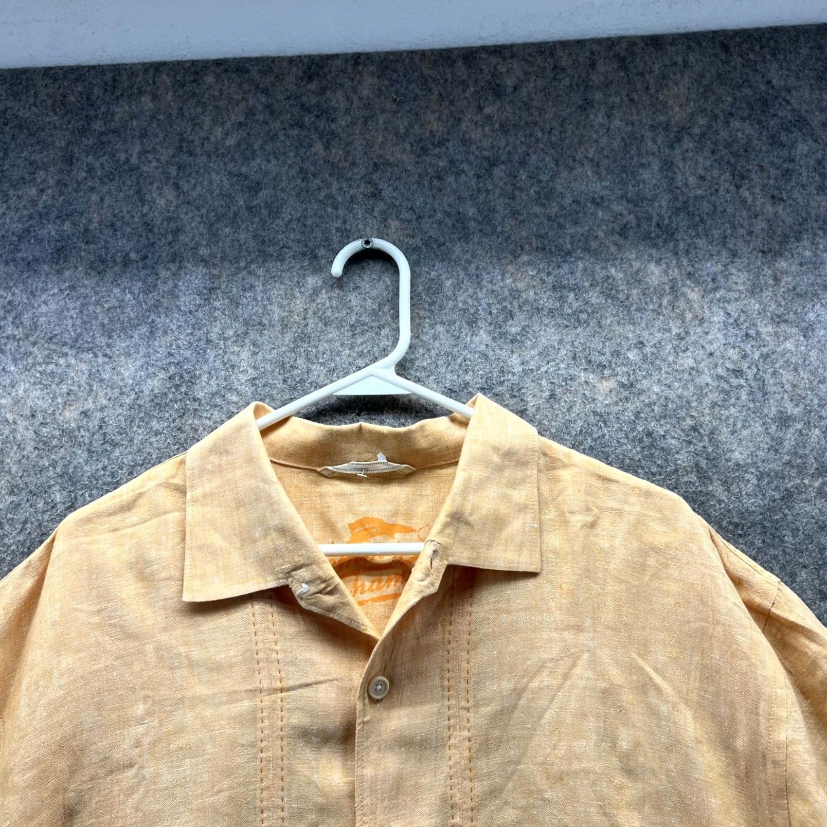 Tommy Bahama VINTAGE? Tommy Bahama Shirt Men XL Orange Casual Button Down Linen Relax XL Size US XL / EU 56 / 4 - 2 Thumbnail
