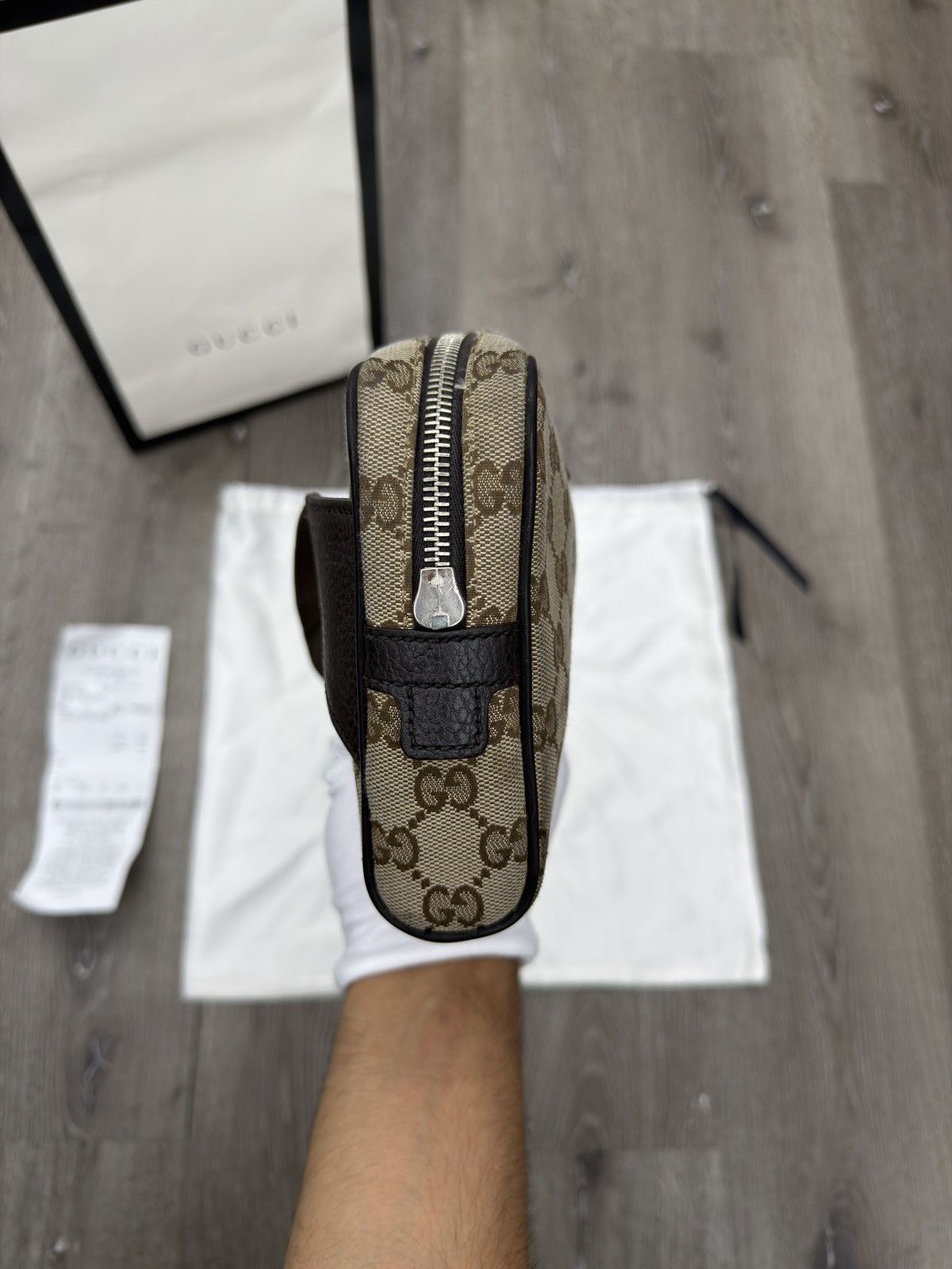 Gucci Gucci Belt Bag GG Supreme Small Beige/Black Size ONE SIZE - 3 Thumbnail