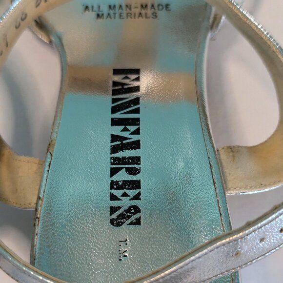 Vintage Vintage Fanfares Silver Slingbacks 1970's Disco Shoes Women' Size US 7.5 / IT 37.5 - 5 Thumbnail