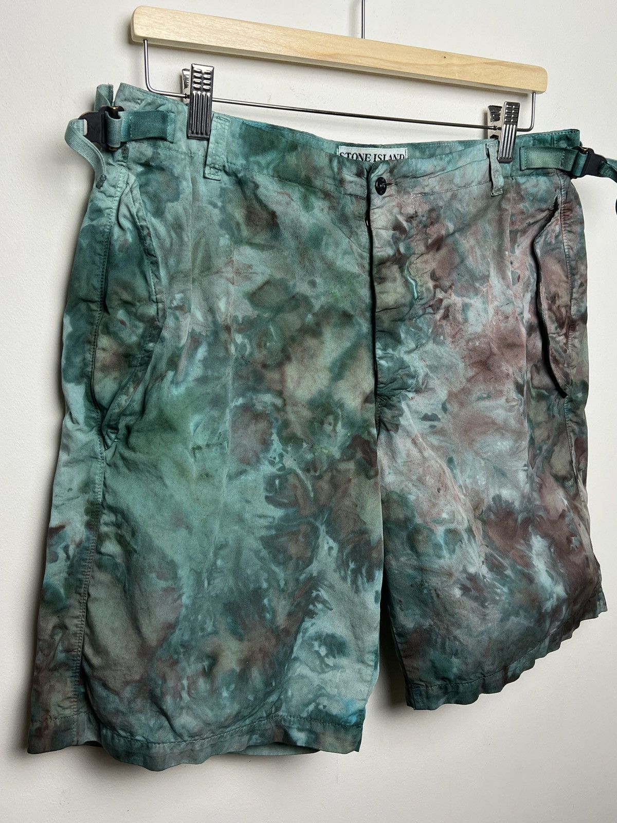 Stone Island stone island y2k tie dye shorts m-l Size US 33 - 7 Thumbnail