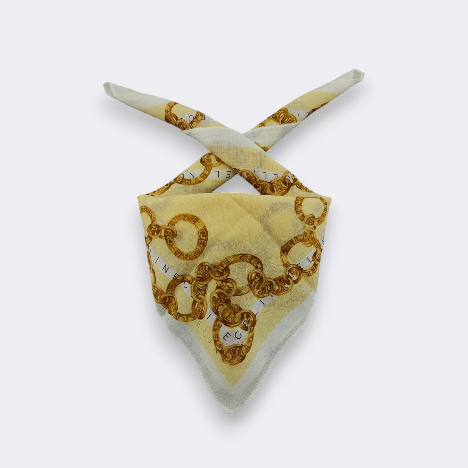 Celine × Vintage Vintage Celine Handkerchief Neckerchief Bandana H096B Size ONE SIZE - 1 Thumbnail