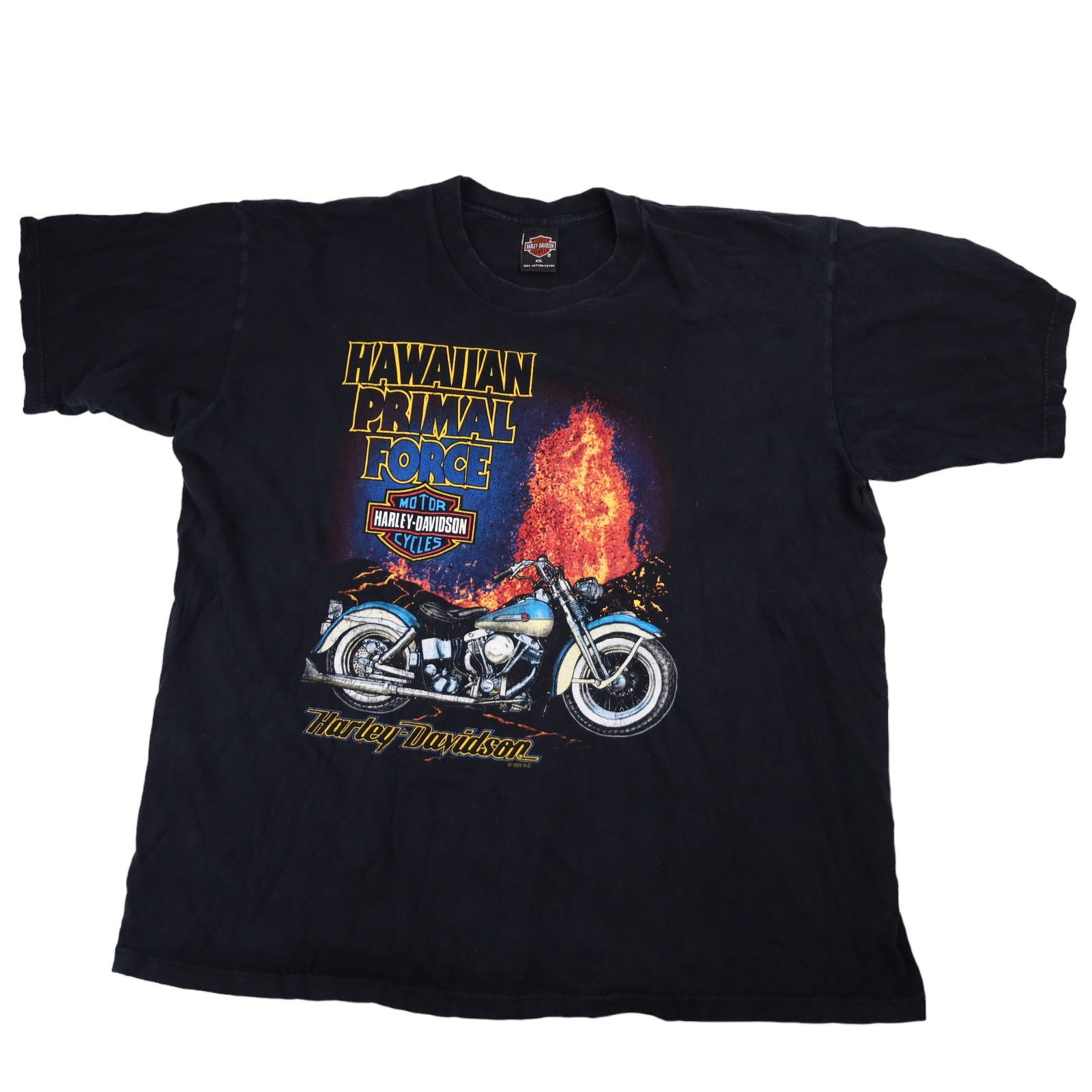 Harley Davidson × Vintage Vintage Harley Davidson Hawaiian Primal Force Graphic Shirt Size US XXL / EU 58 / 5 - 1 Thumbnail