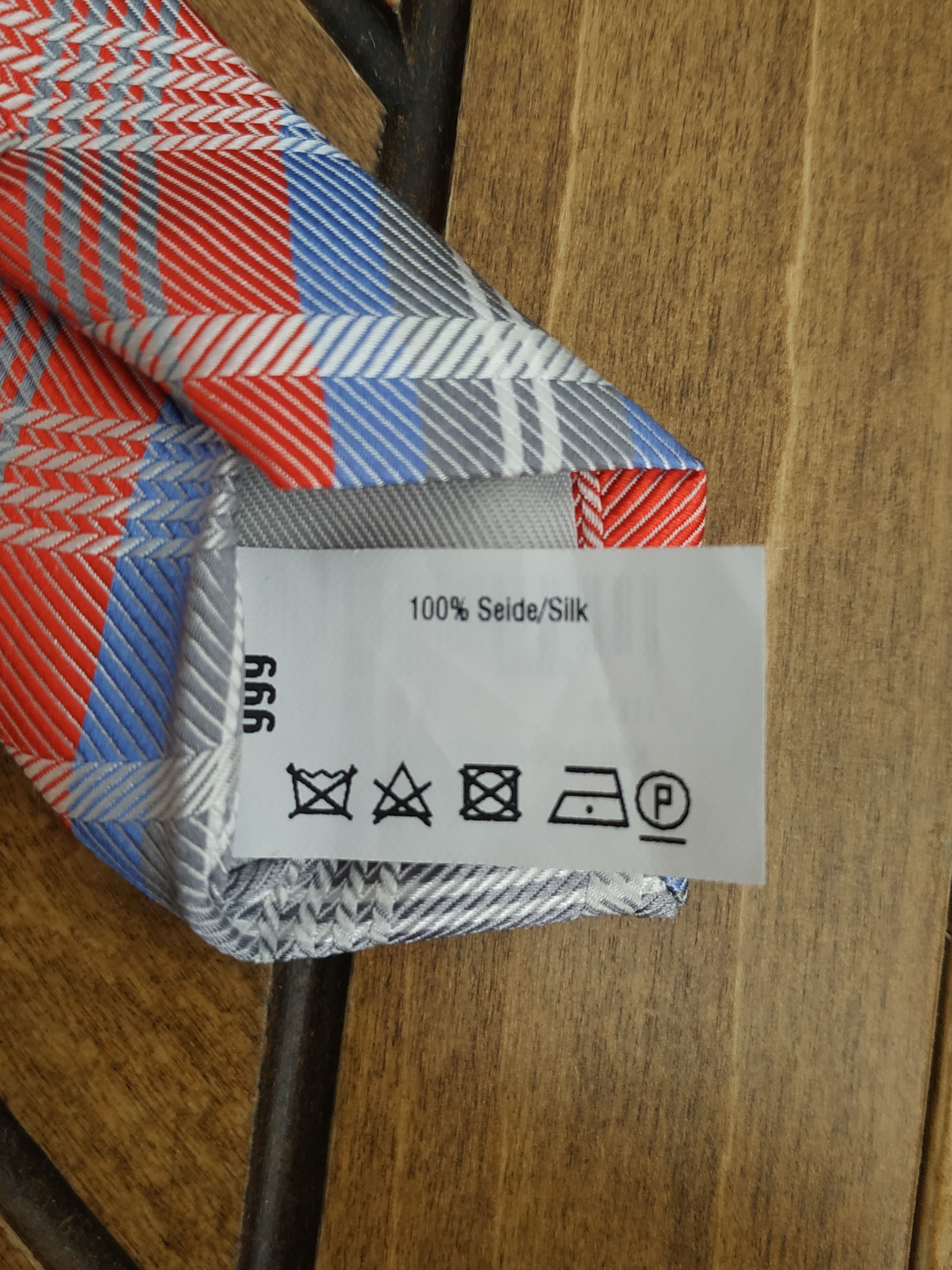 Paul Smith Paul Smith Men's Silk Checkered Tie Size ONE SIZE - 9 Thumbnail