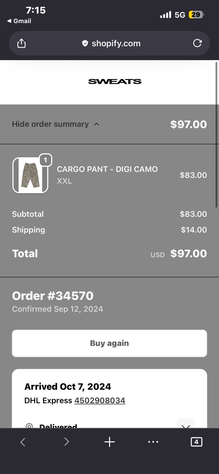 Other Cargo pant digi camo Size US 34 / EU 50 - 1 Thumbnail