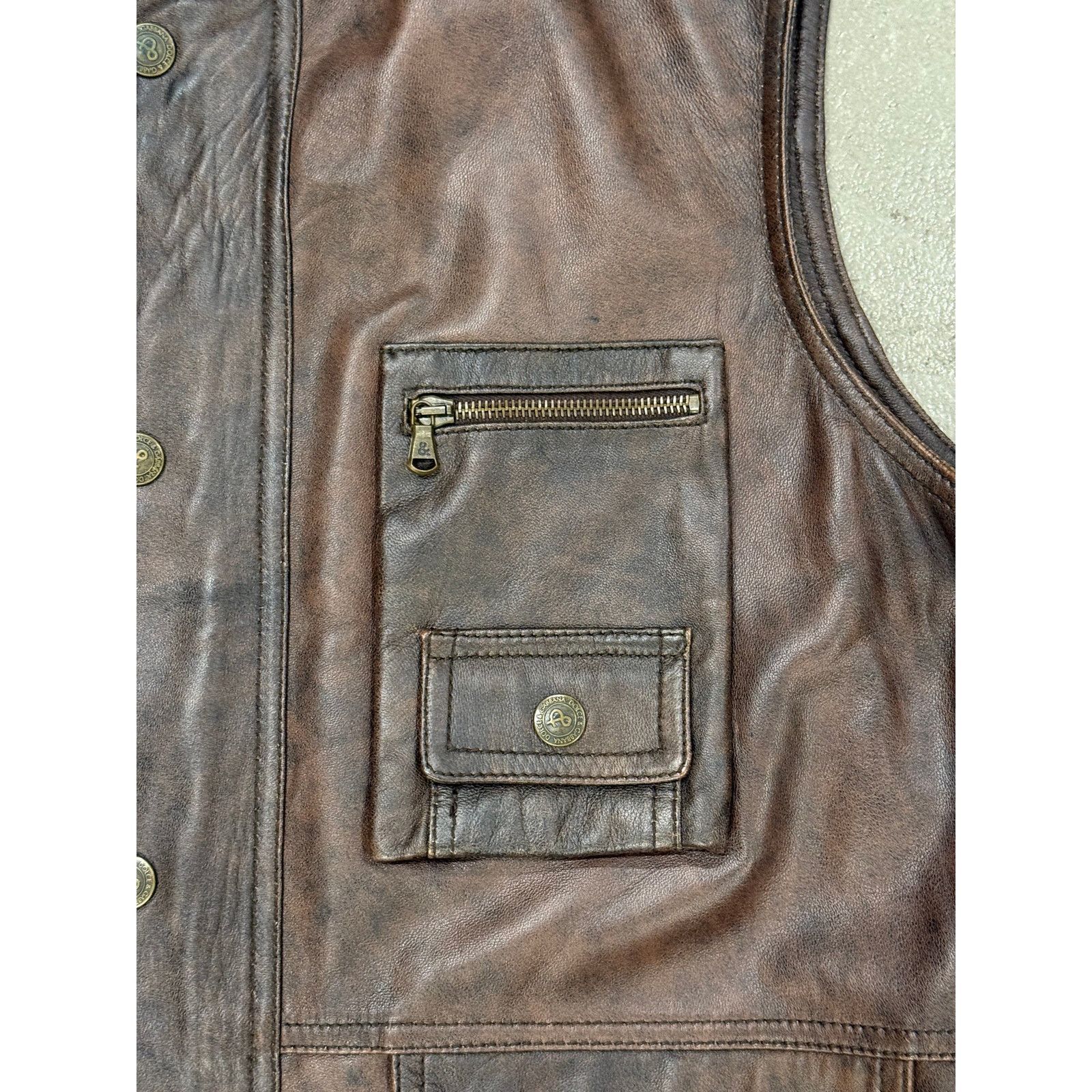 Dolce & Gabbana 2000s Dolce & Gabbana military cargo leather vest Size XL / US 12-14 / IT 48-50 - 3 Thumbnail