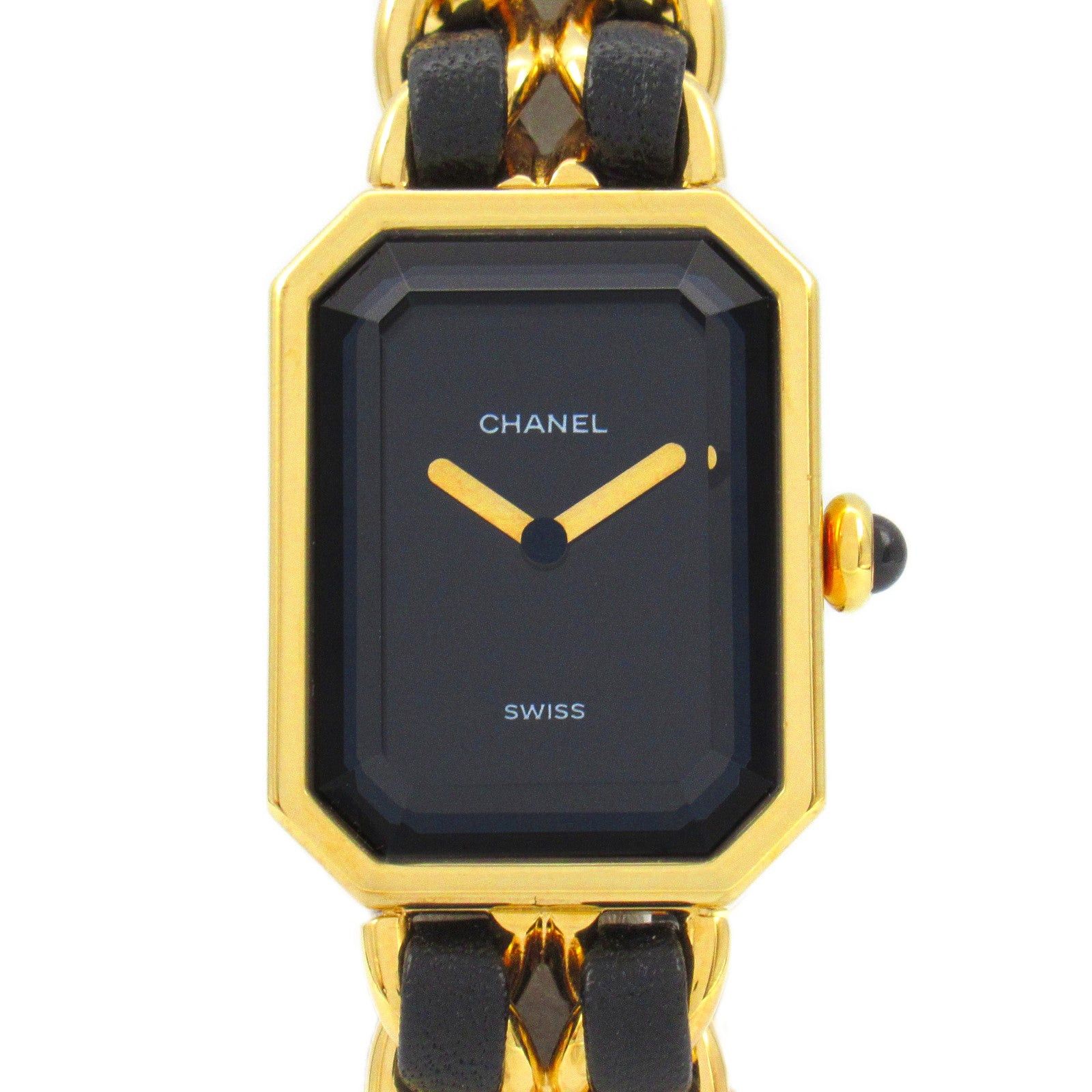 Chanel Chanel Premier M Women Watch Quartz Gp (Gold Plated) Leather Black Size ONE SIZE - 1 Thumbnail