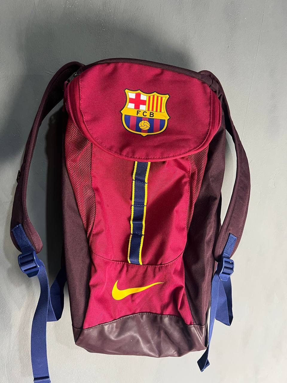 Nike Nike Mens Red Blue Swoosh FC Barcelona Football Backpack Bag Size ONE SIZE - 2 Thumbnail