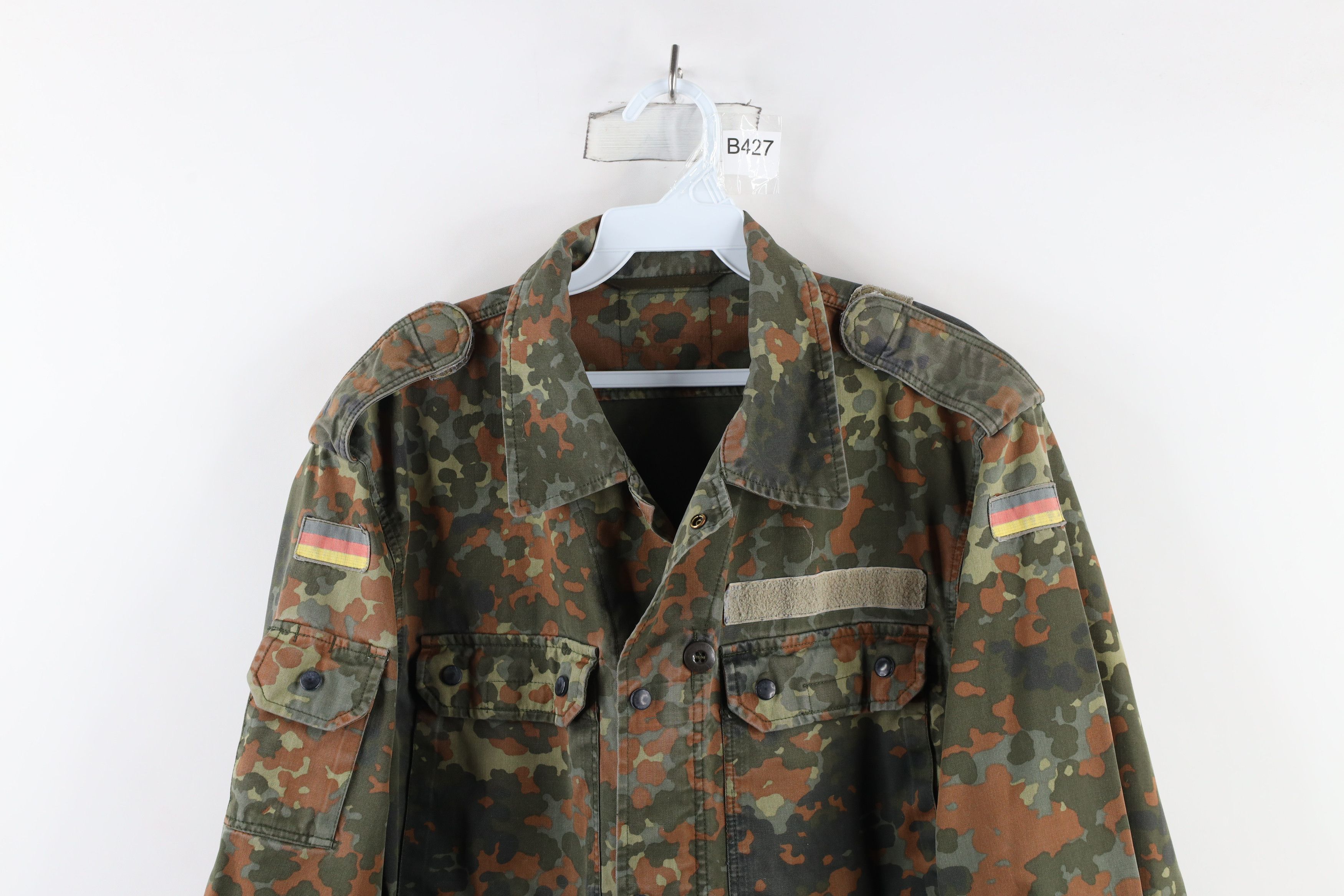Vintage Vintage 90s German Military Camouflage Combat Field Jacket Size US L / EU 52-54 / 3 - 2 Thumbnail