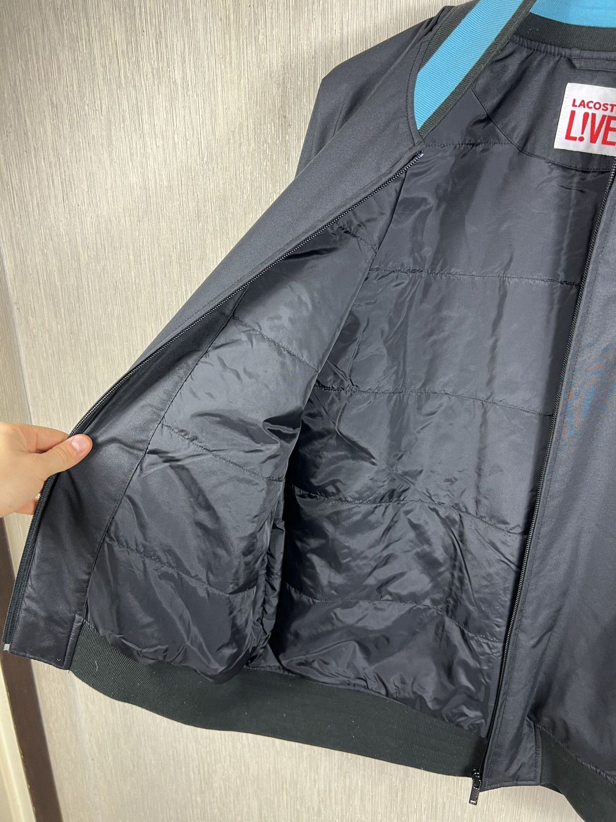 Lacoste Lacoste Live bomber jacket big crocodile logo L!ve Size US L / EU 52-54 / 3 - 16 Thumbnail