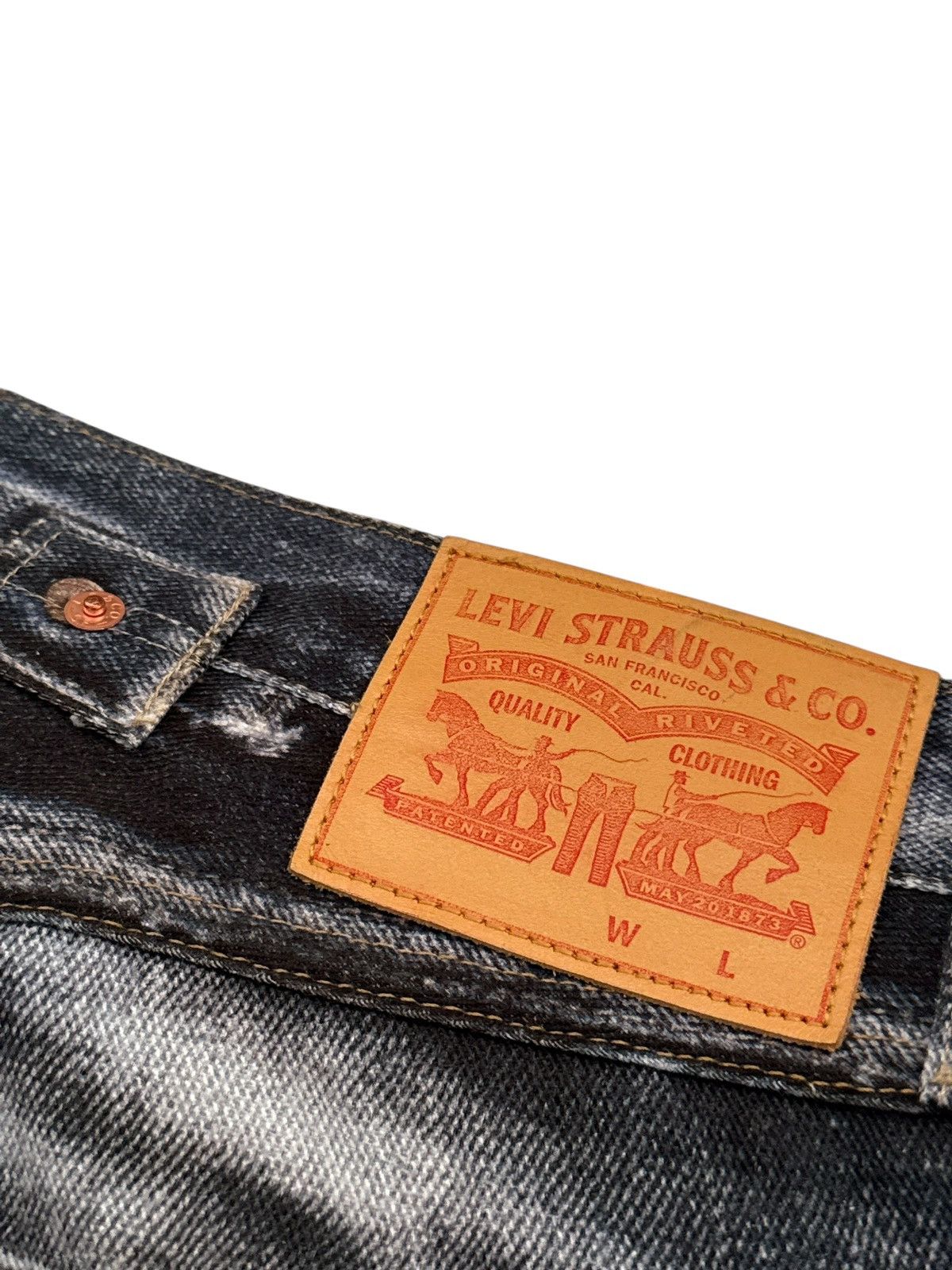 Junya Watanabe 2024 Trompe L’oeil Printed Belt Waist Denim Size US 34 / EU 50 - 13 Thumbnail