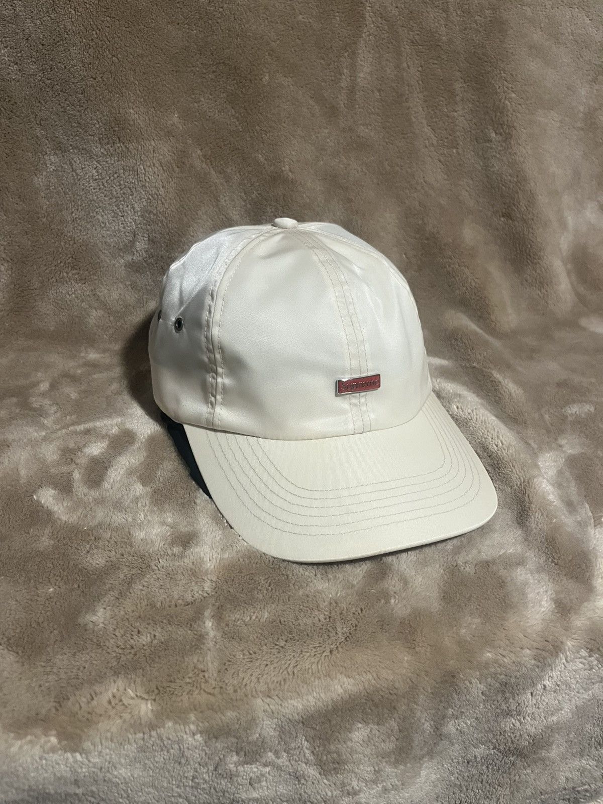 Supreme Supreme made in USA Enamel Logo 6 Panel Stone Cap / hat Size ONE SIZE - 1 Thumbnail