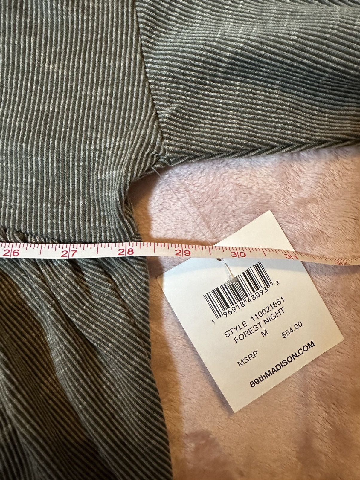 Other NWT 89th & Madison Green Ribbed Oversized Pullover Size M / US 6-8 / IT 42-44 - 6 Thumbnail