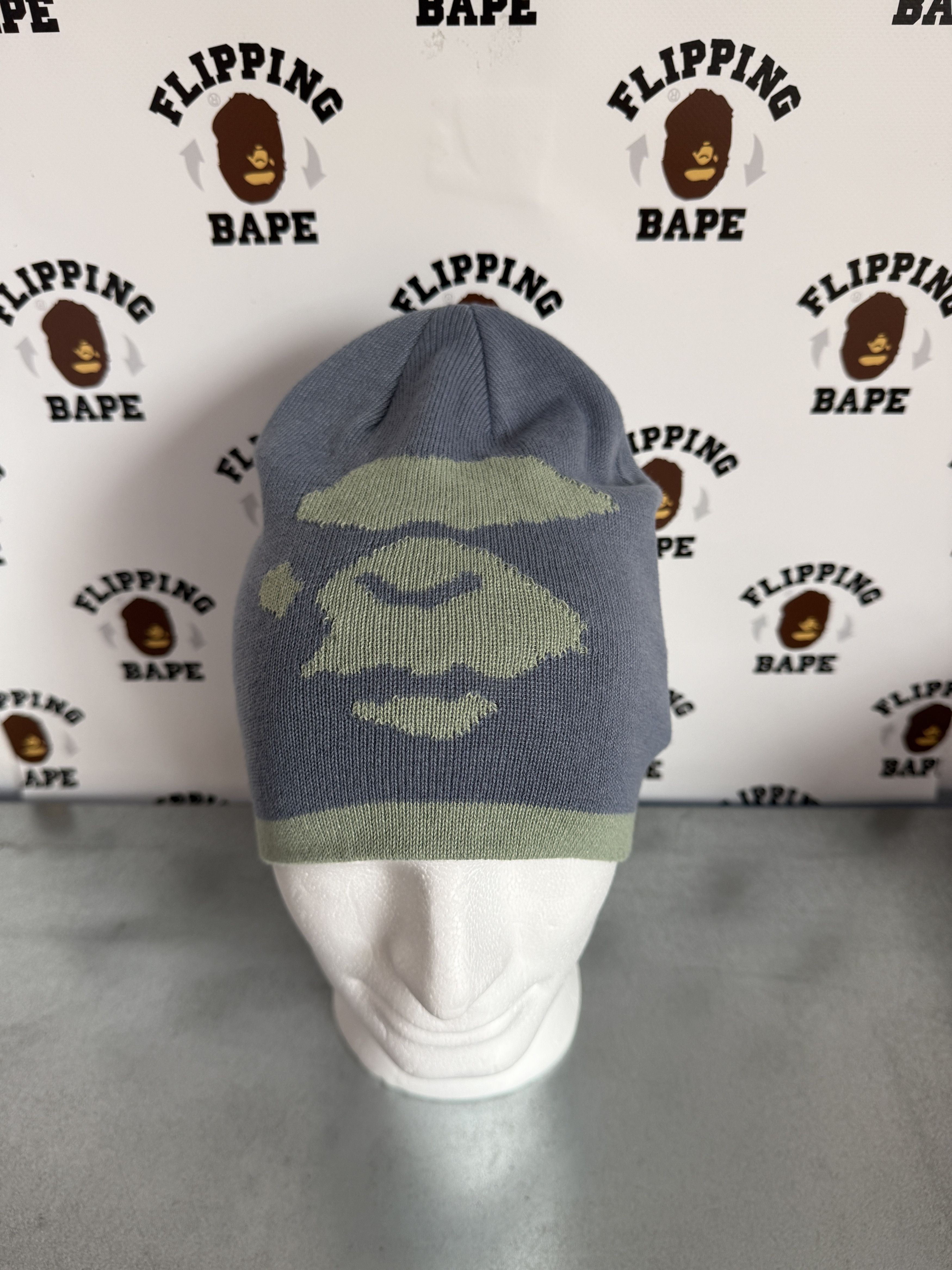 Bape BAPE MAD FACE KNIT CAP | Grailed