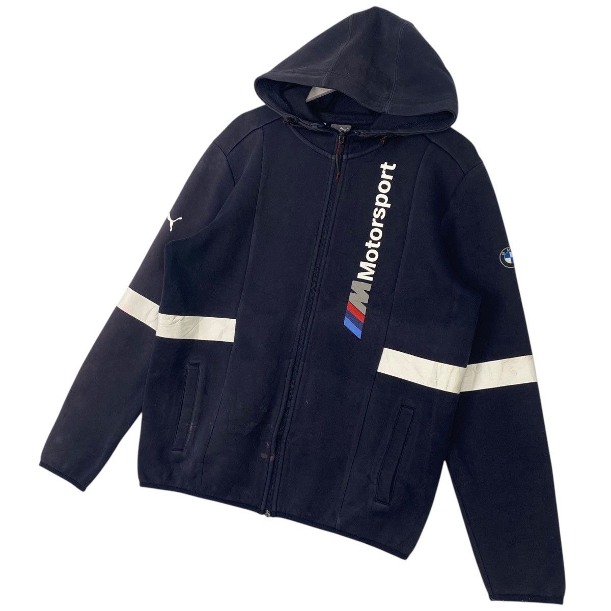 Other Vintage Puma Motorsport Hoodie Sweater Navy Blue Big Logo Size US L / EU 52-54 / 3 - 2 Thumbnail