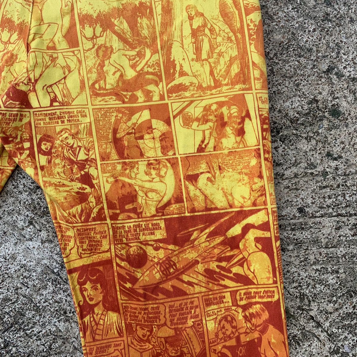 Jean Paul Gaultier 1995 Jean Paul Gaultier Orange Comics Pants Size US 32 / EU 48 - 16 Thumbnail