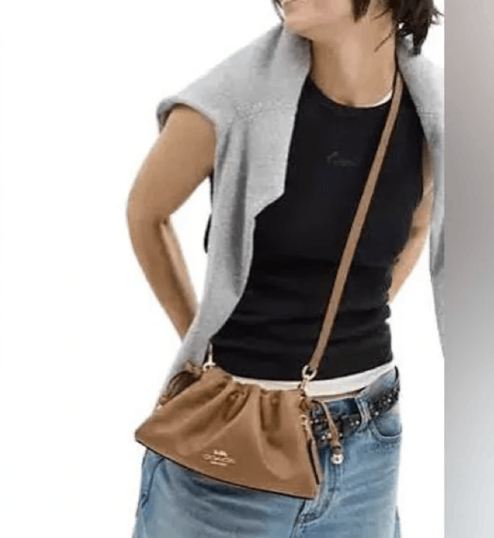 Coach Faye Shoulder Bag With Ruching CV529 Size ONE SIZE - 7 Thumbnail