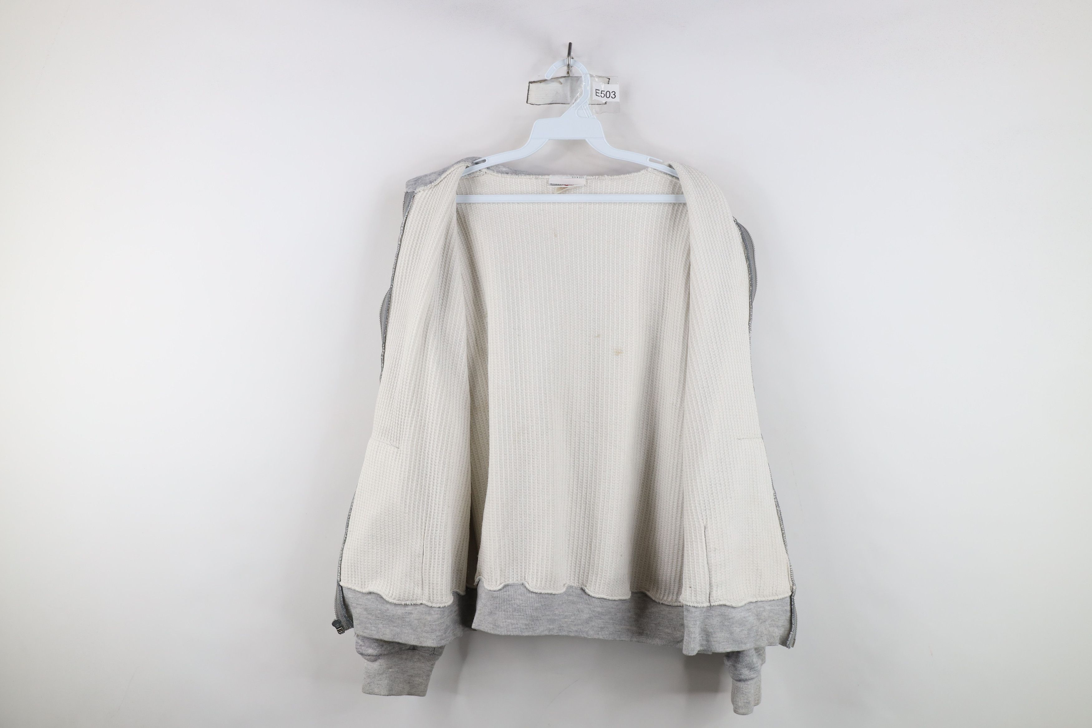 Vintage Vintage 70s 80s Streetwear Waffle Knit Lined Hoodie USA Size US XL / EU 56 / 4 - 10 Thumbnail