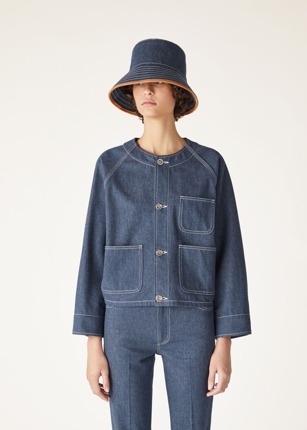 Loro Piana o1srvl11e0825 FAO5680 Shannen Jacket in Blue Size M / US 6-8 / IT 42-44 - 4 Thumbnail