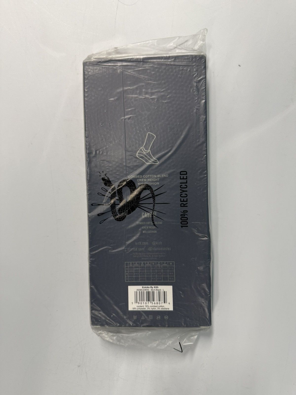 Kith × Stance Socks Kith & Stance For The New York Knicks Logo Socks 'Black' Size ONE SIZE - 3 Thumbnail