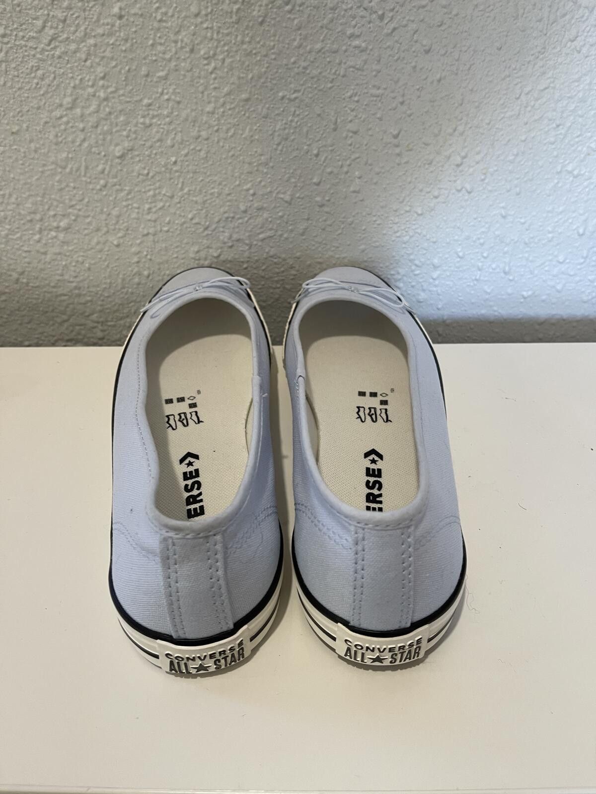 Converse Converse Light Blue Ballet Flat Sneakers Size US 7.5 / IT 37.5 - 5 Thumbnail