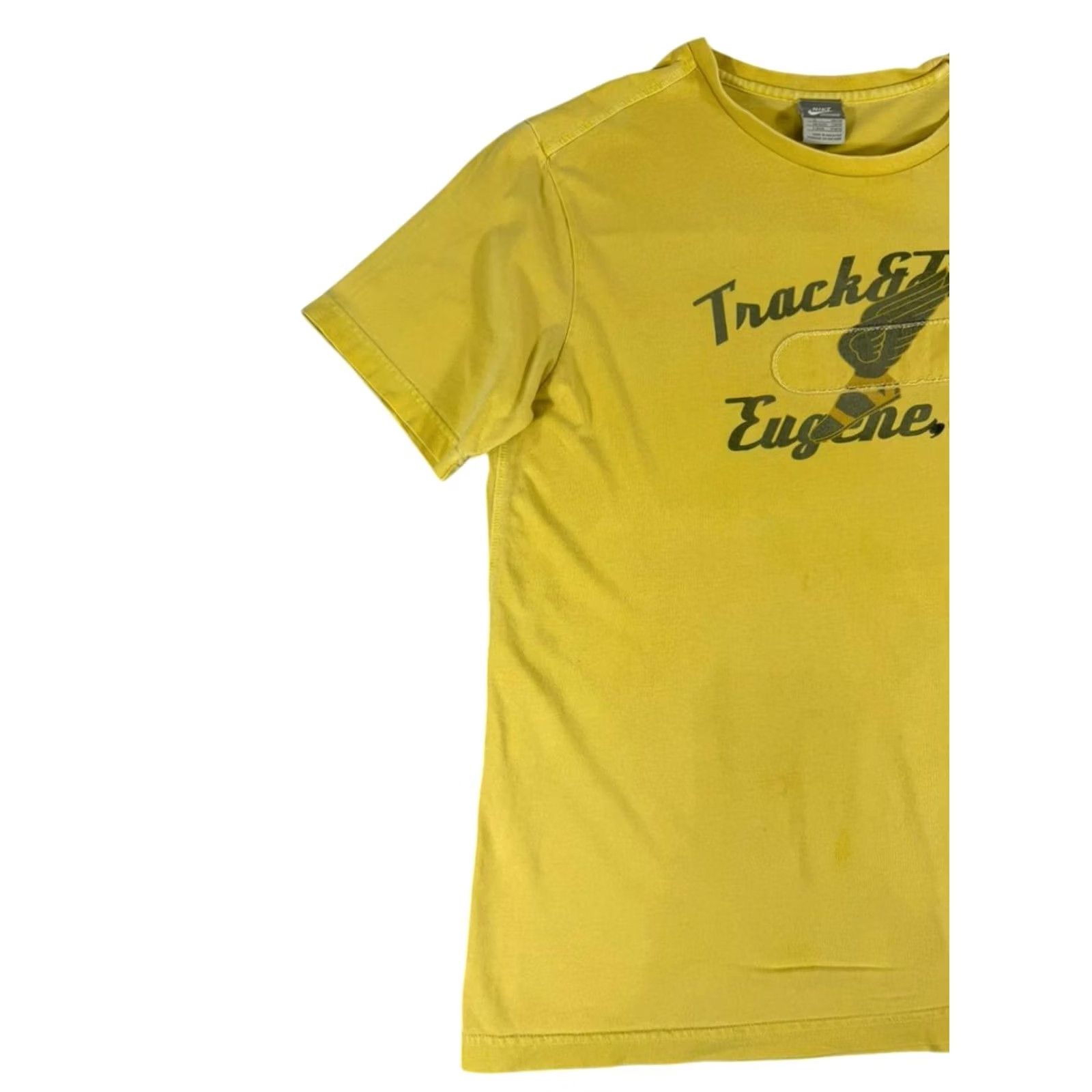 Nike Nike Men’s XL Yellow Track & Field Cotton T-Shirt XL Size US XL / EU 56 / 4 - 7 Thumbnail